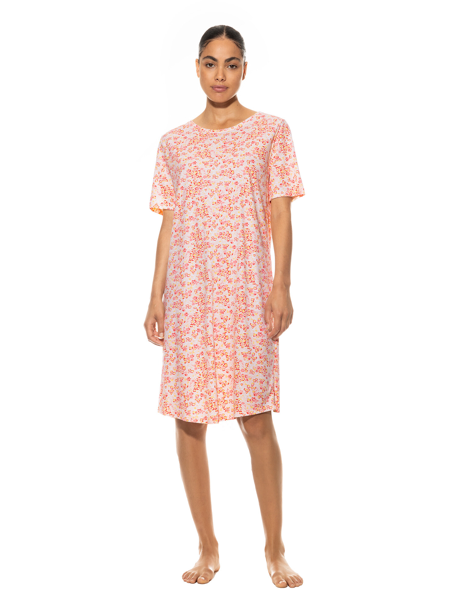 Mey Nachthemd Kurzarm 11568 Powder Peach - von vorne