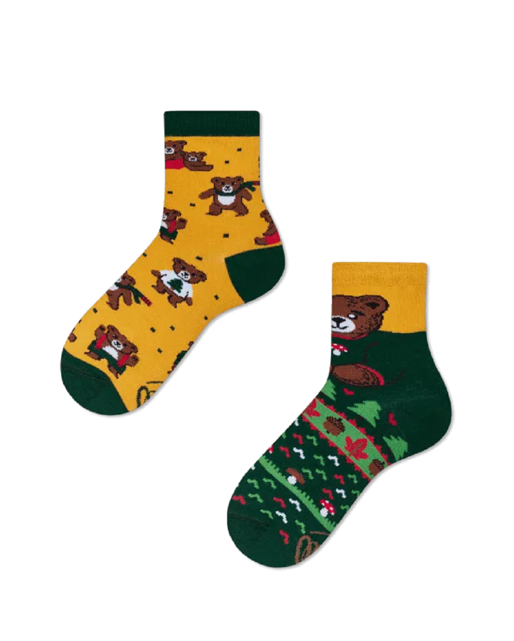 Many Mornings Kids Autumn Teddy Teddy Motiv Socken