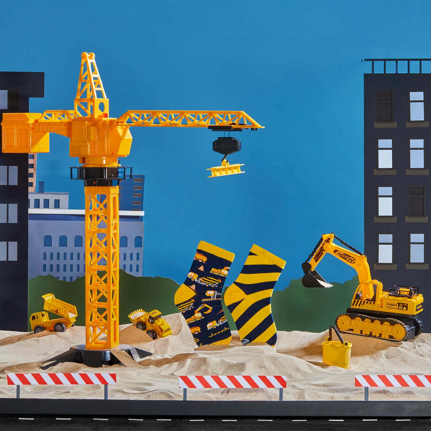 Many Mornings Kids Sock the Builder