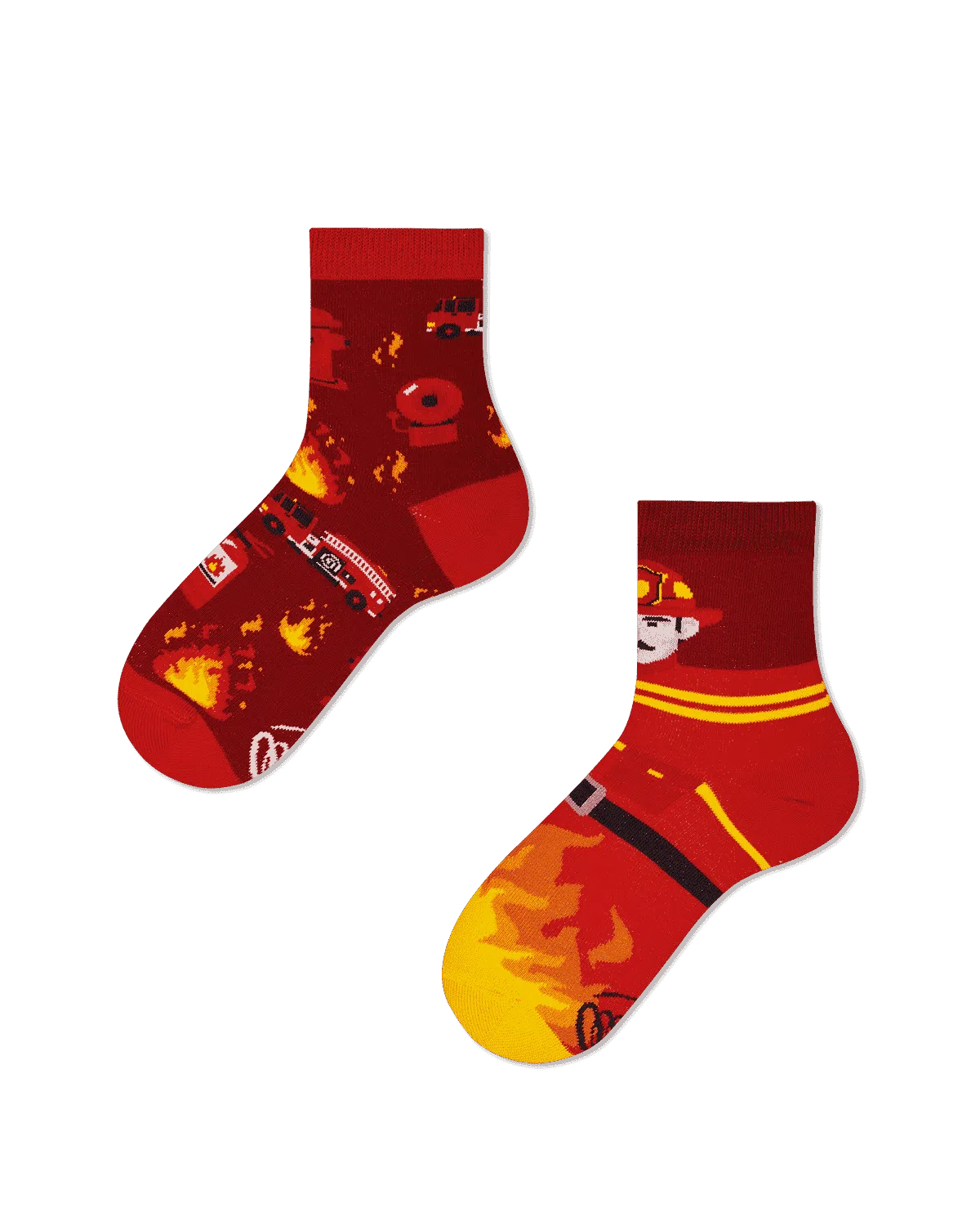 Many Mornings Kids The Fireman Feuerwehr Motiv Socken