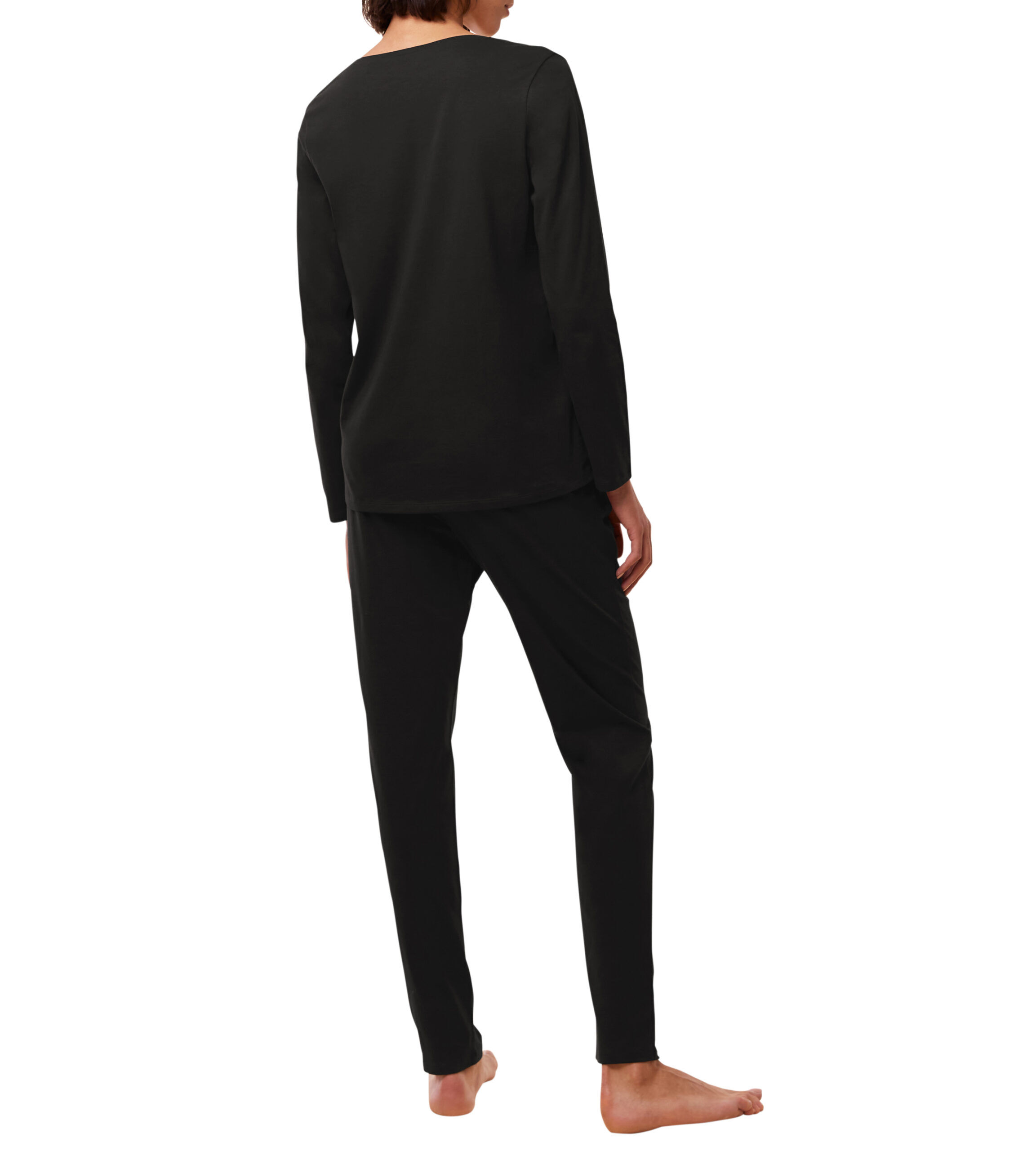 Triumph Damen Pyjama 10221119 schwarz - von hinten