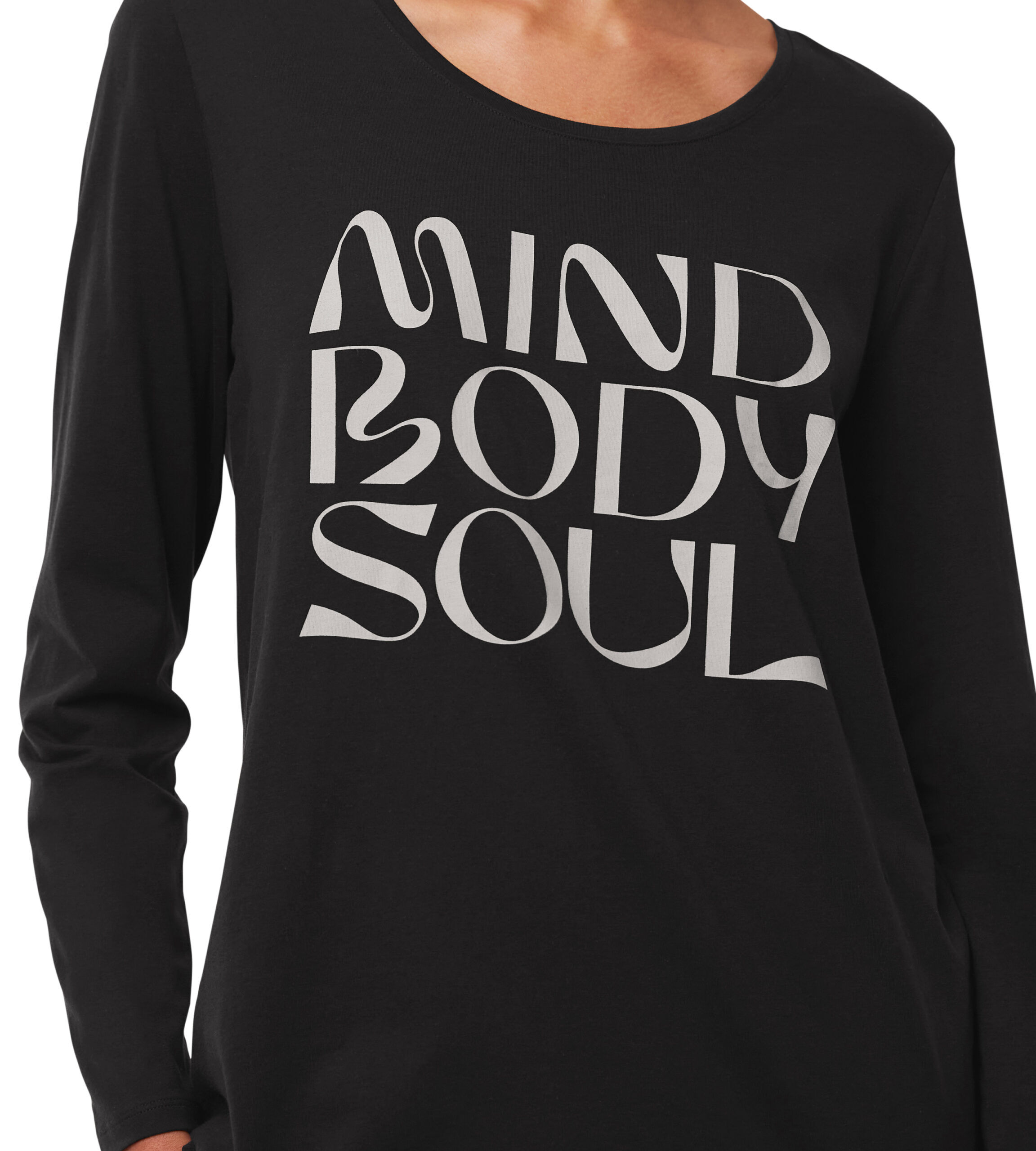 Triumph Damen Pyjama 10221119 schwarz - Details