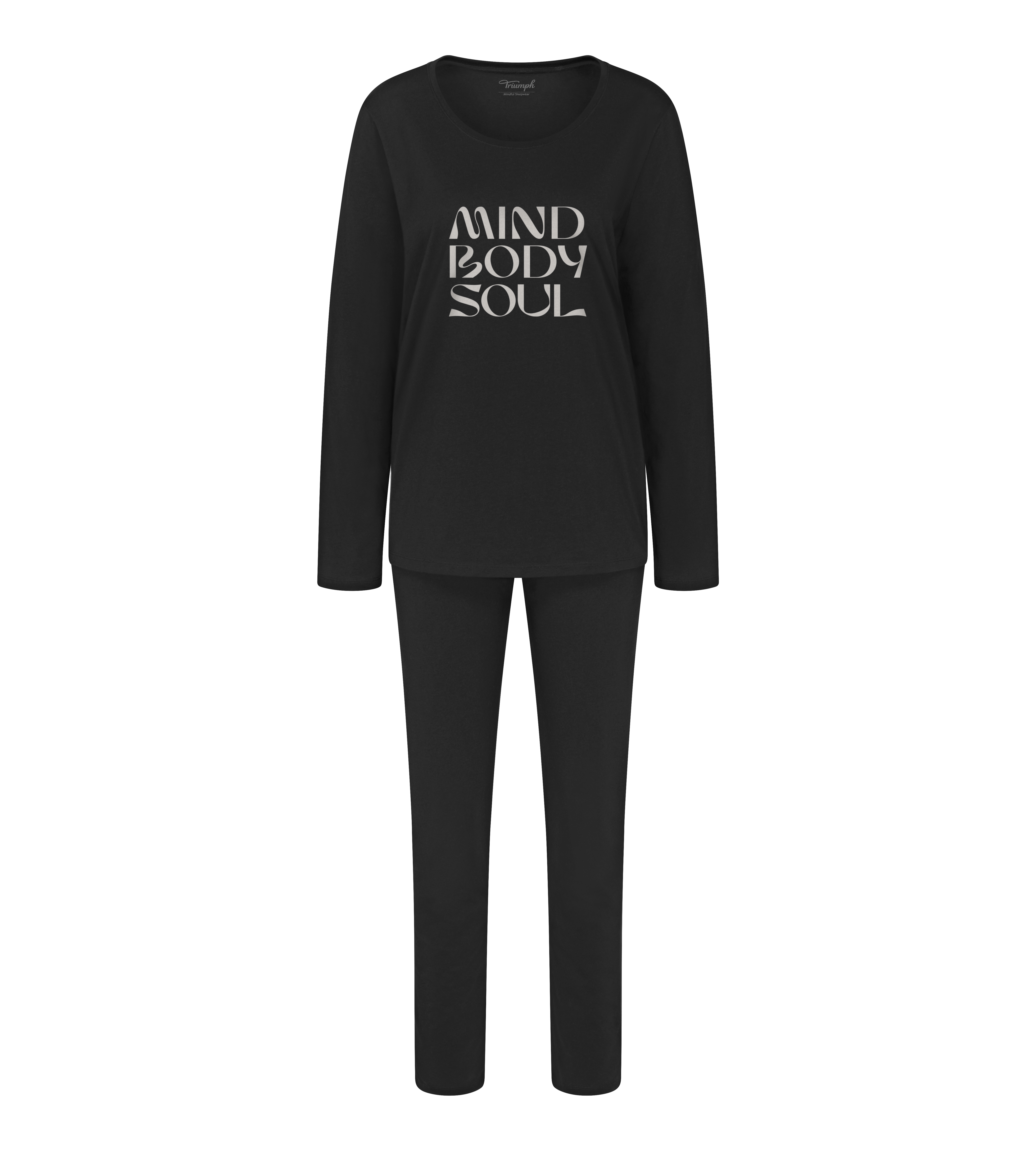 Triumph Damen Pyjama 10221119 schwarz - Details