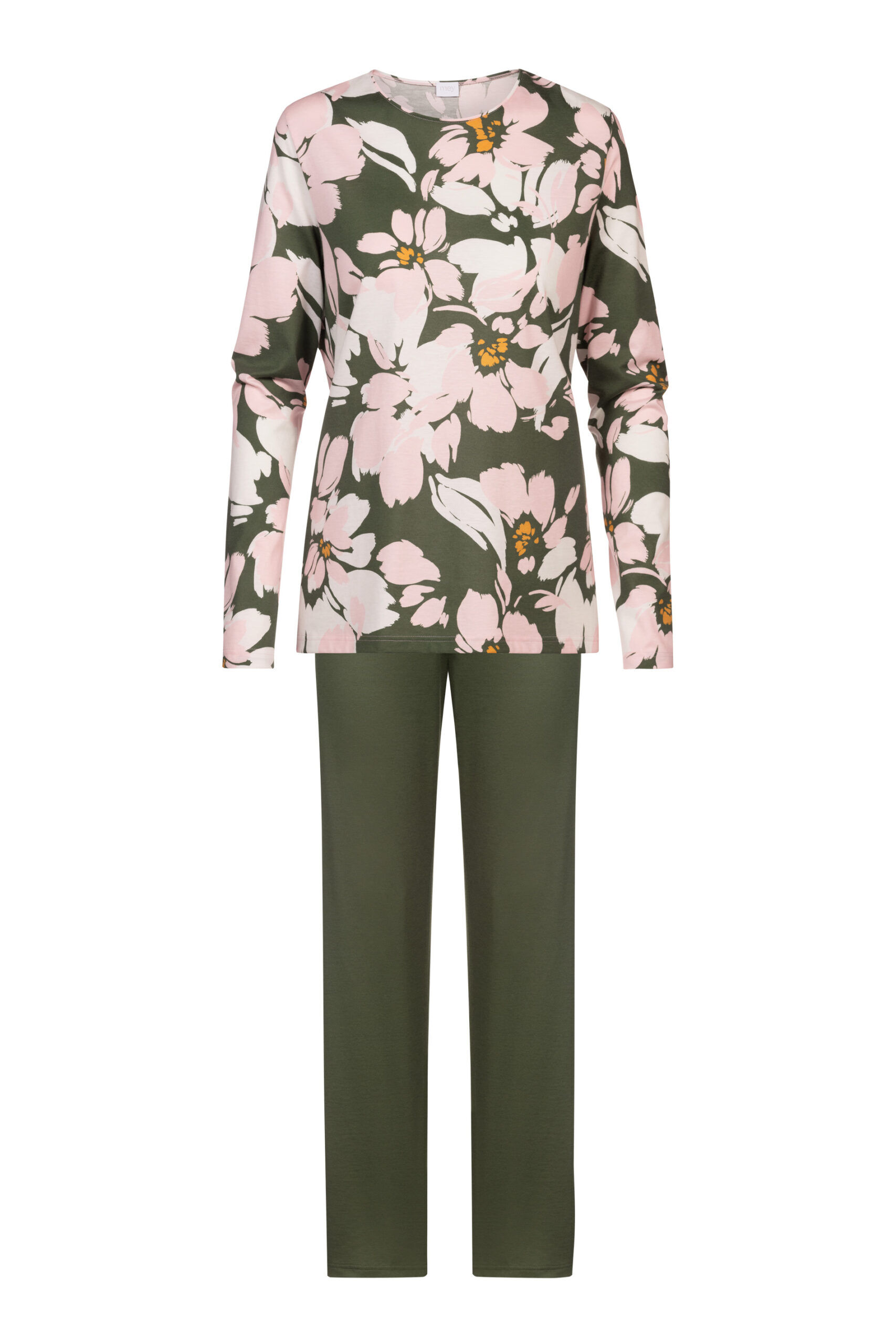 Mey Damen Langarm Pyjama 1240005 Aspen Green