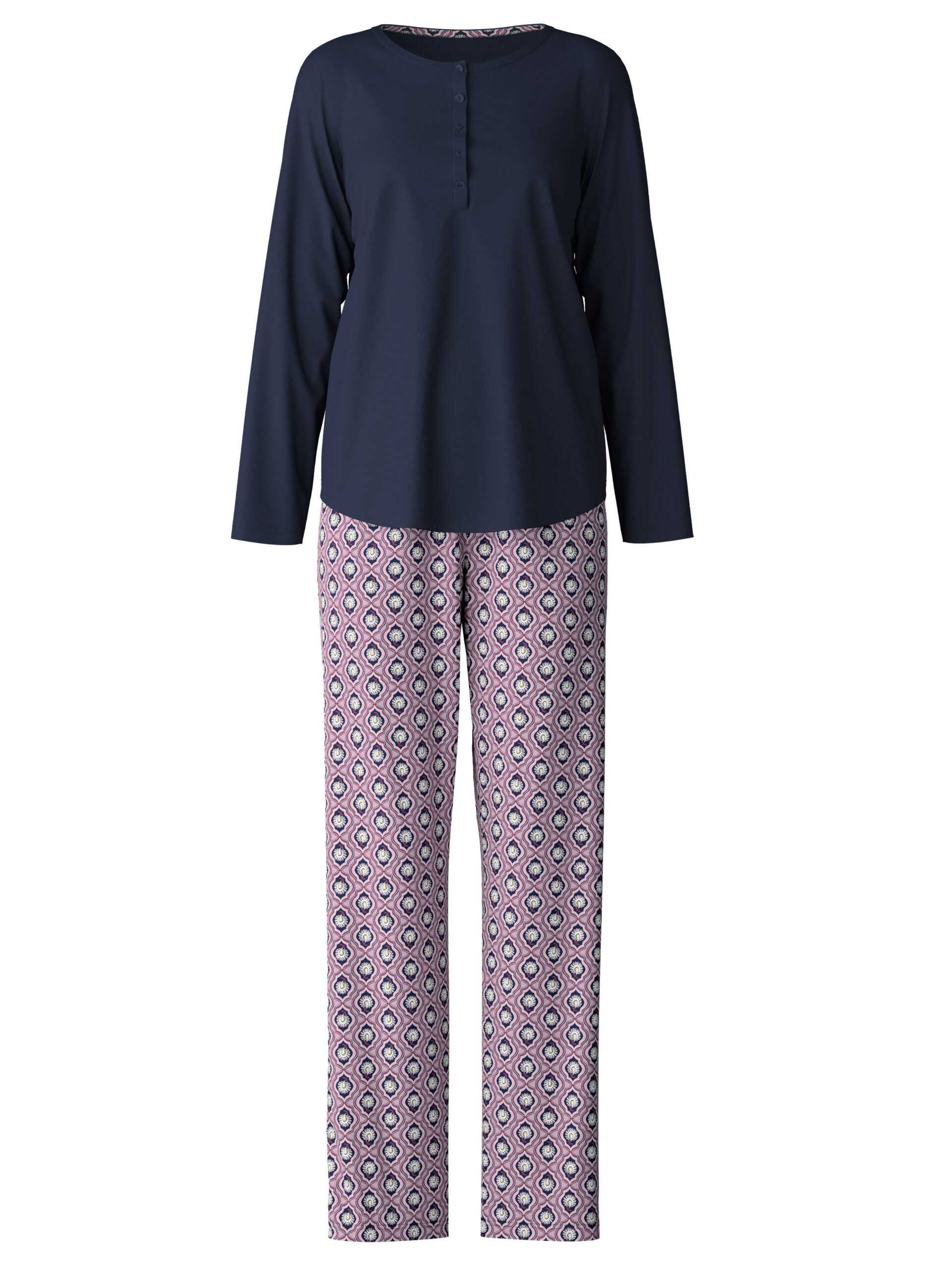 Calida Damen Pyjama 47256 Peacoat Blue