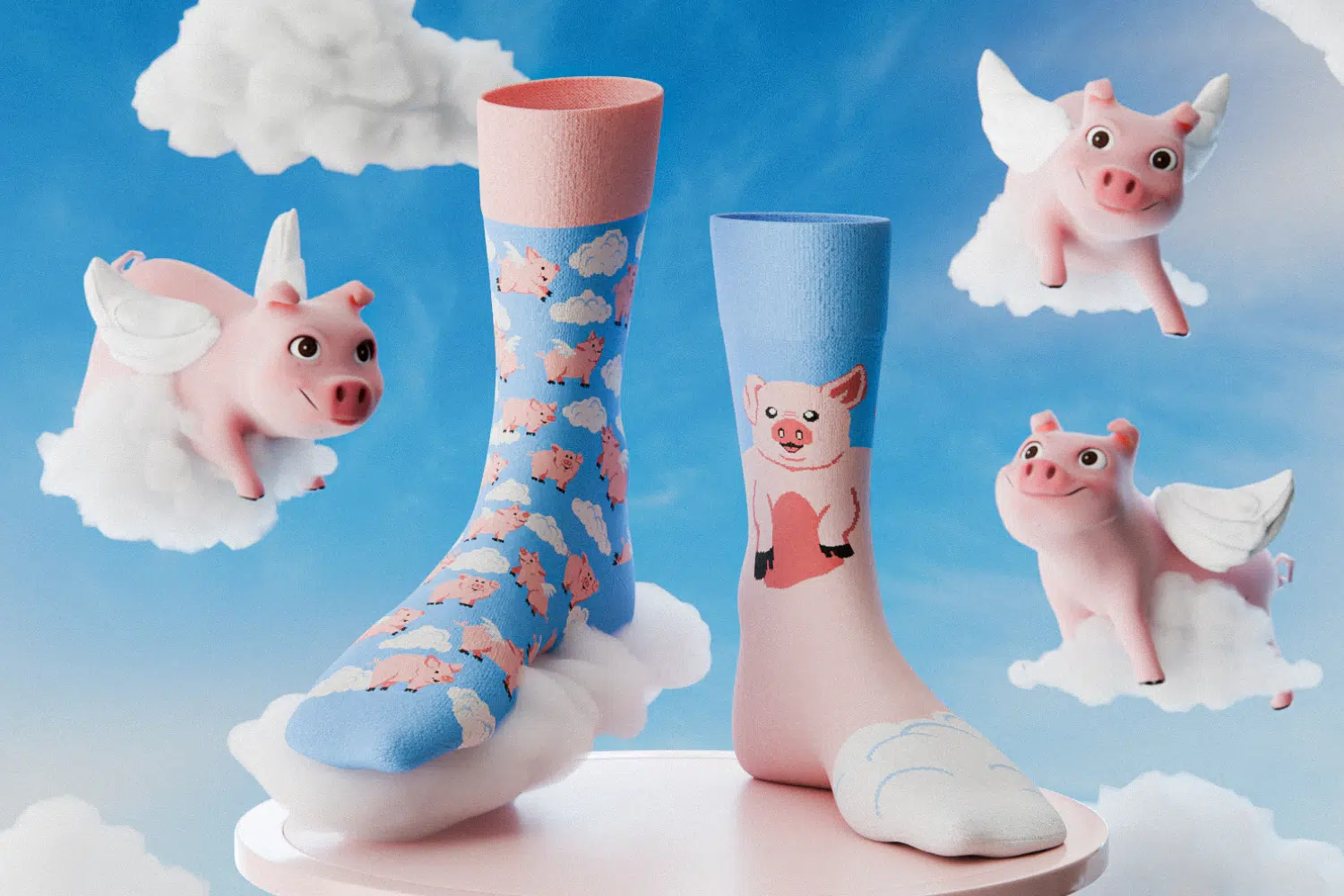 Many Mornings Socken Piggy Dream