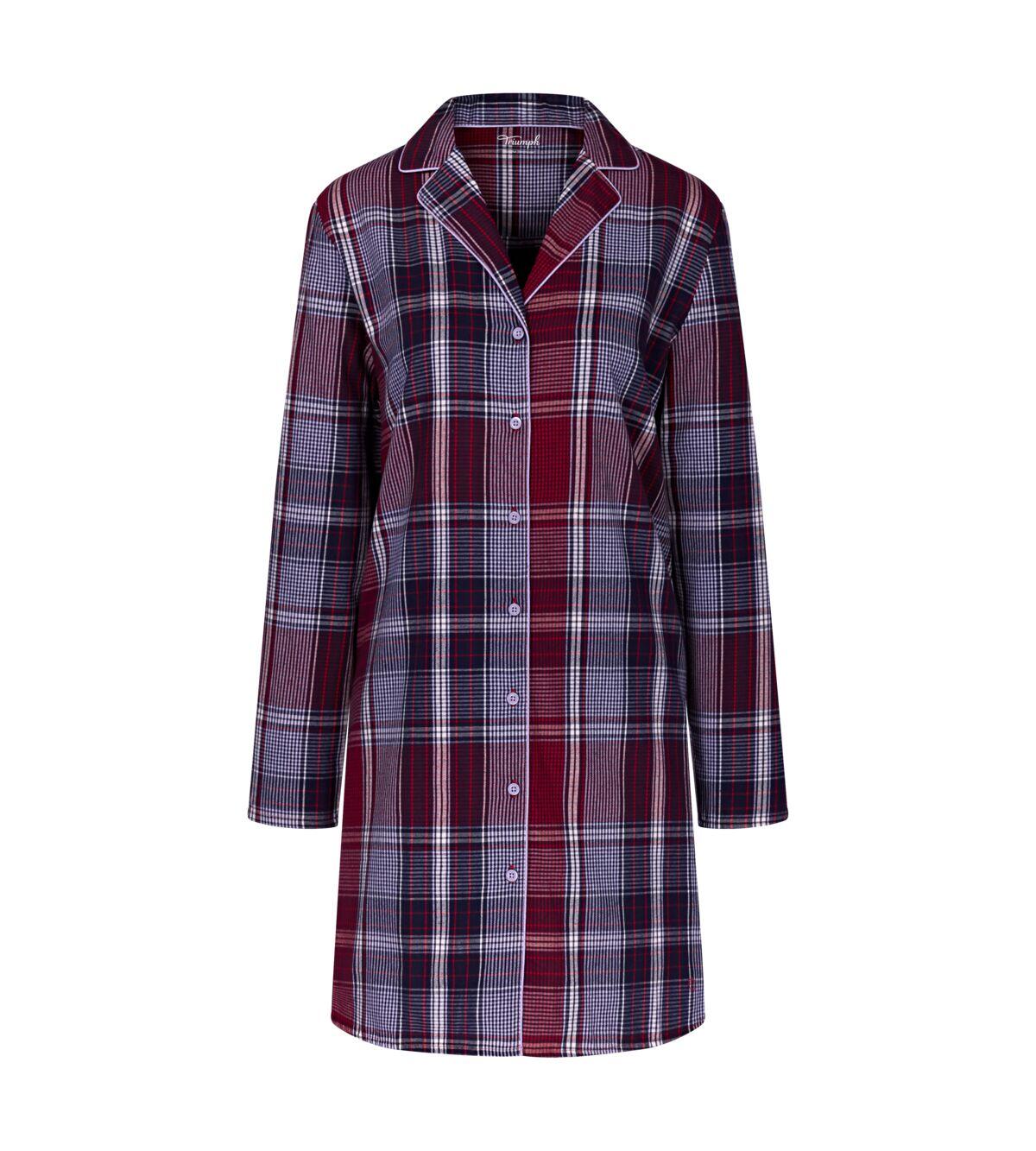 Triumph Langarm Nachthemd 10216520 Red Dark Triumph Langarm Nachthemd 10216520 Red Dark