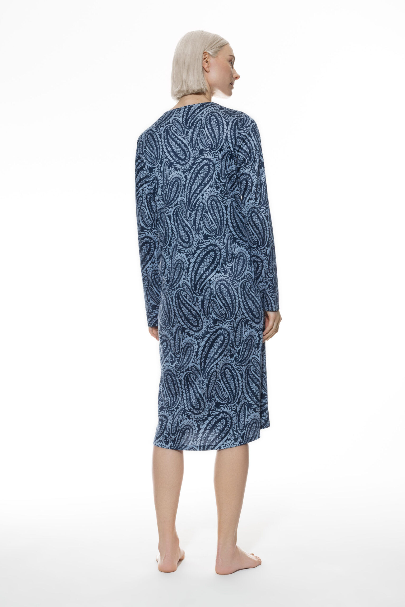 Mey Langarm Nachthemd 1230008 Polar Wind - von hinten