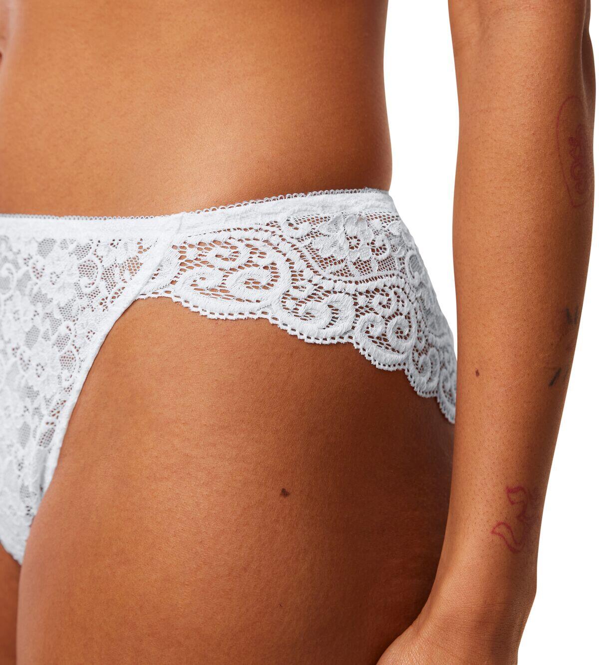 Triumph Amourette Highleg 10219109 weiß - von der seite