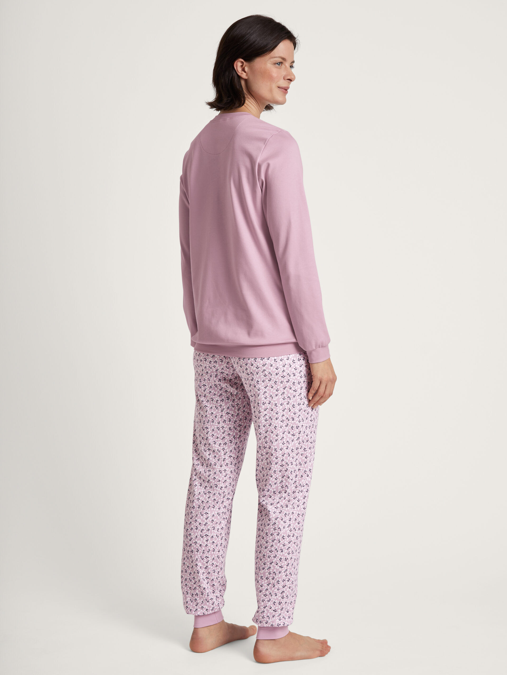 Calida Damen Bündchenpyjama Fragrant Lilac hinten