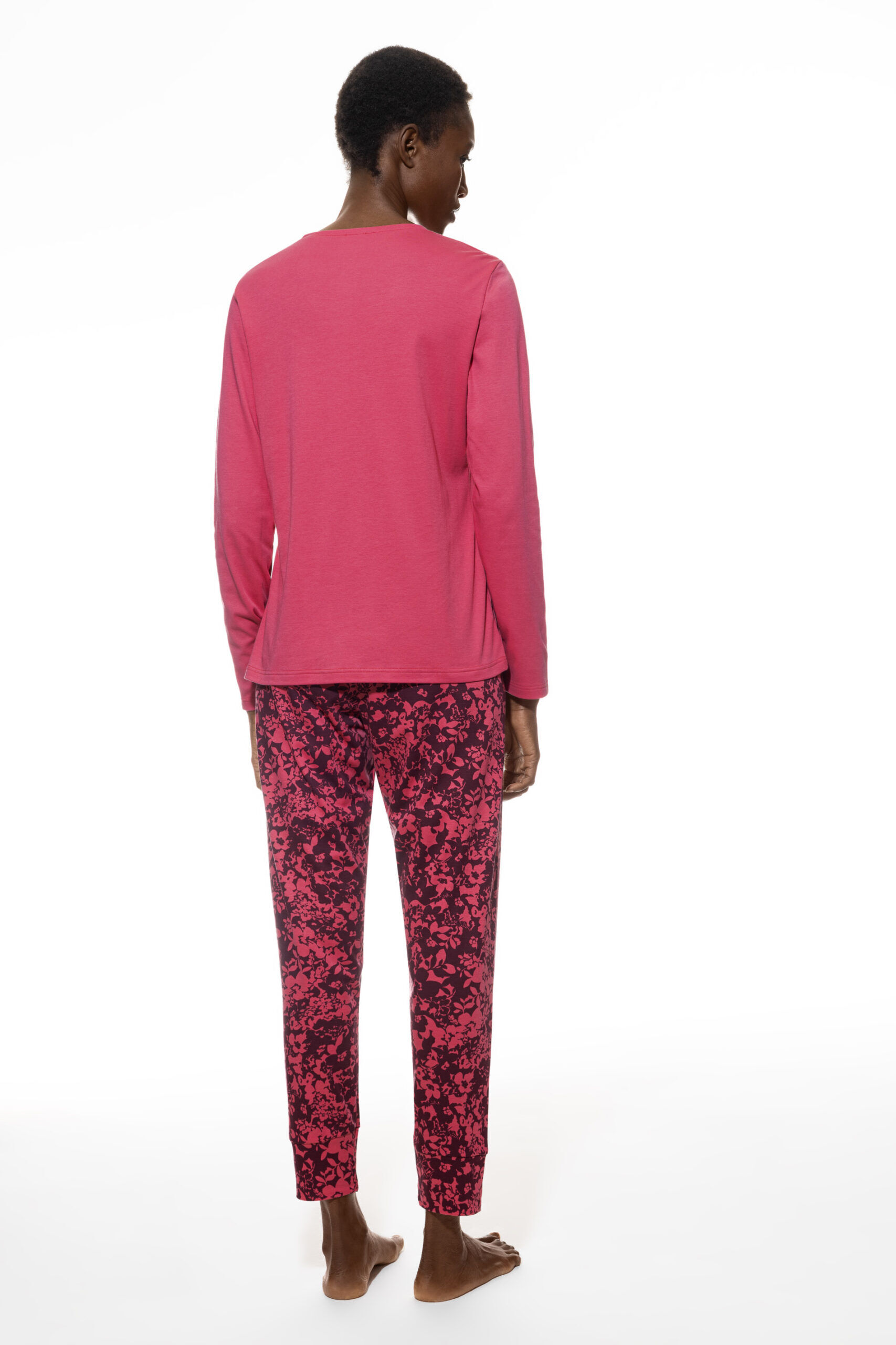 Mey Damen Pyjama French Fuchsia hinten