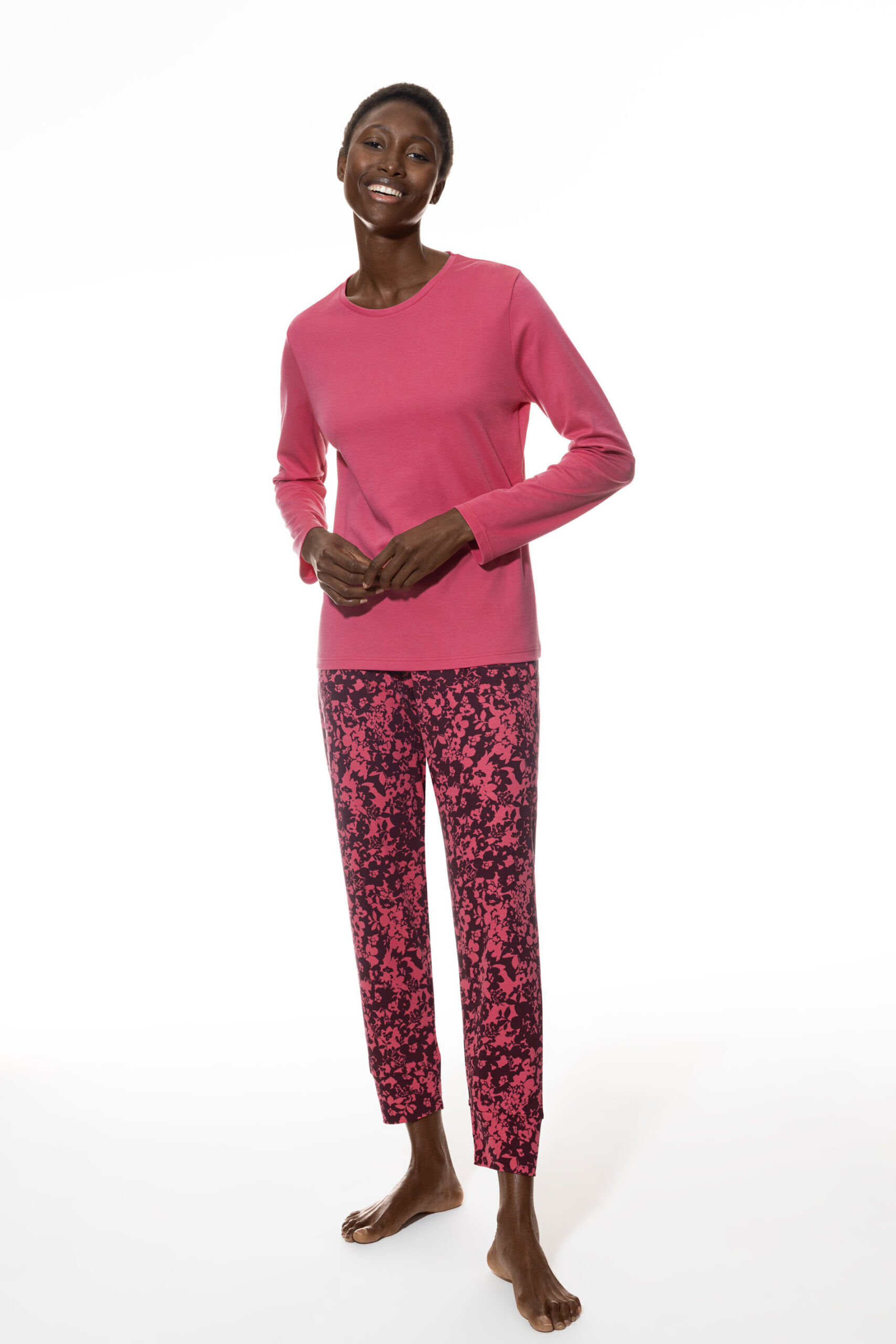 Mey Damen Pyjama French Fuchsia vorne