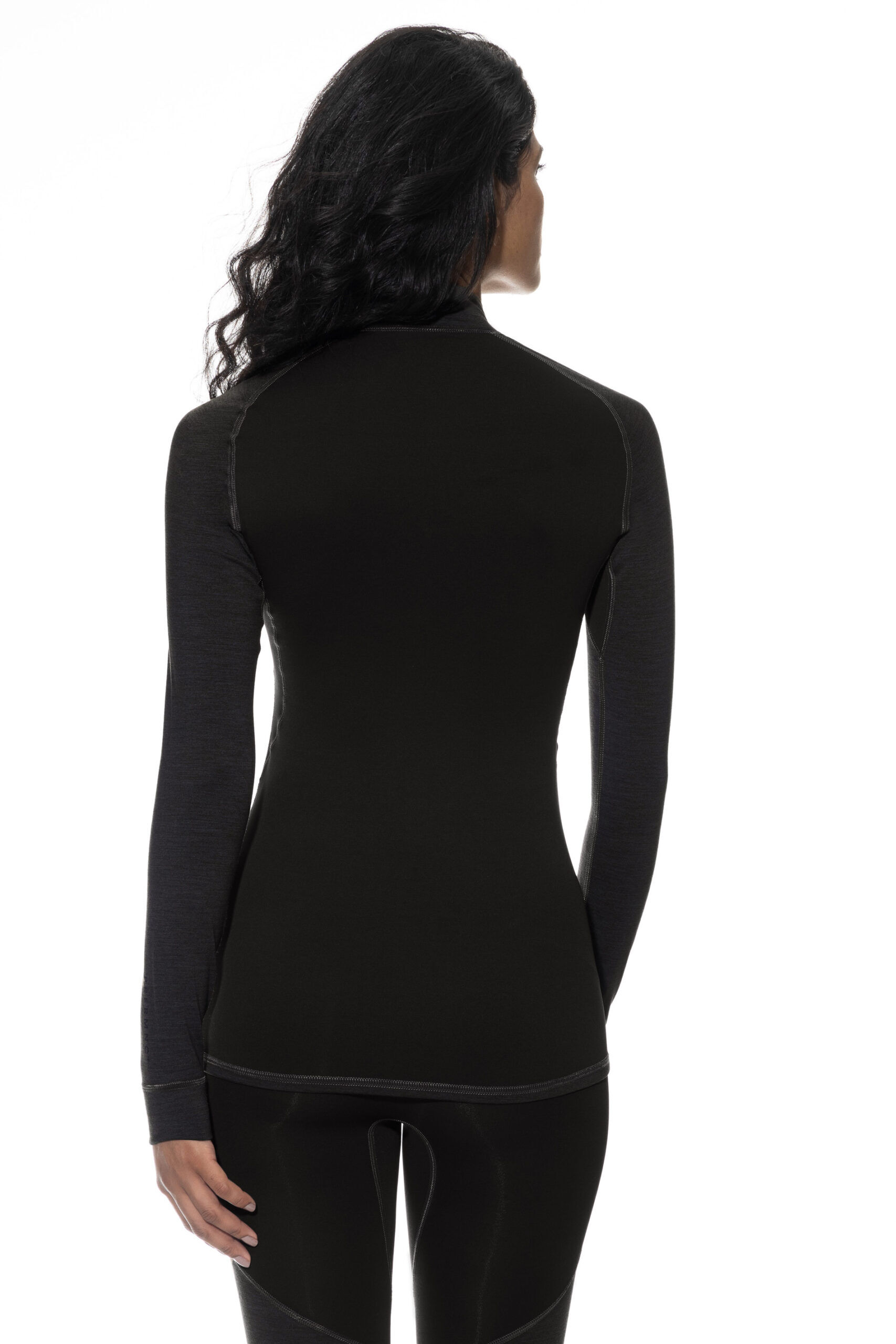 Mey Rollkragen Langarmshirt Serie PRFRMNC+ schwarz hinten