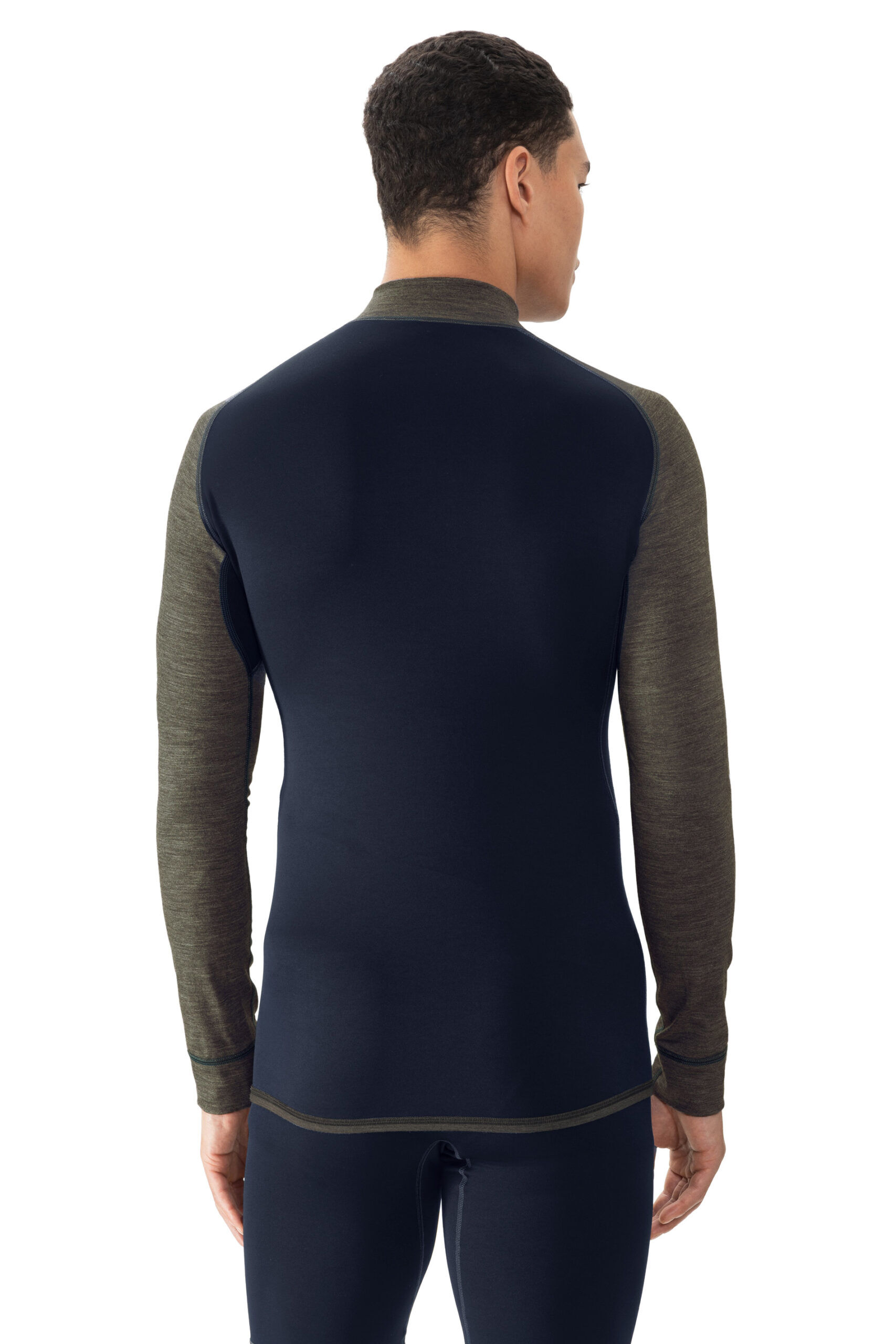 Mey Rollkragen T-Shirt langarm Olive Beech hinten