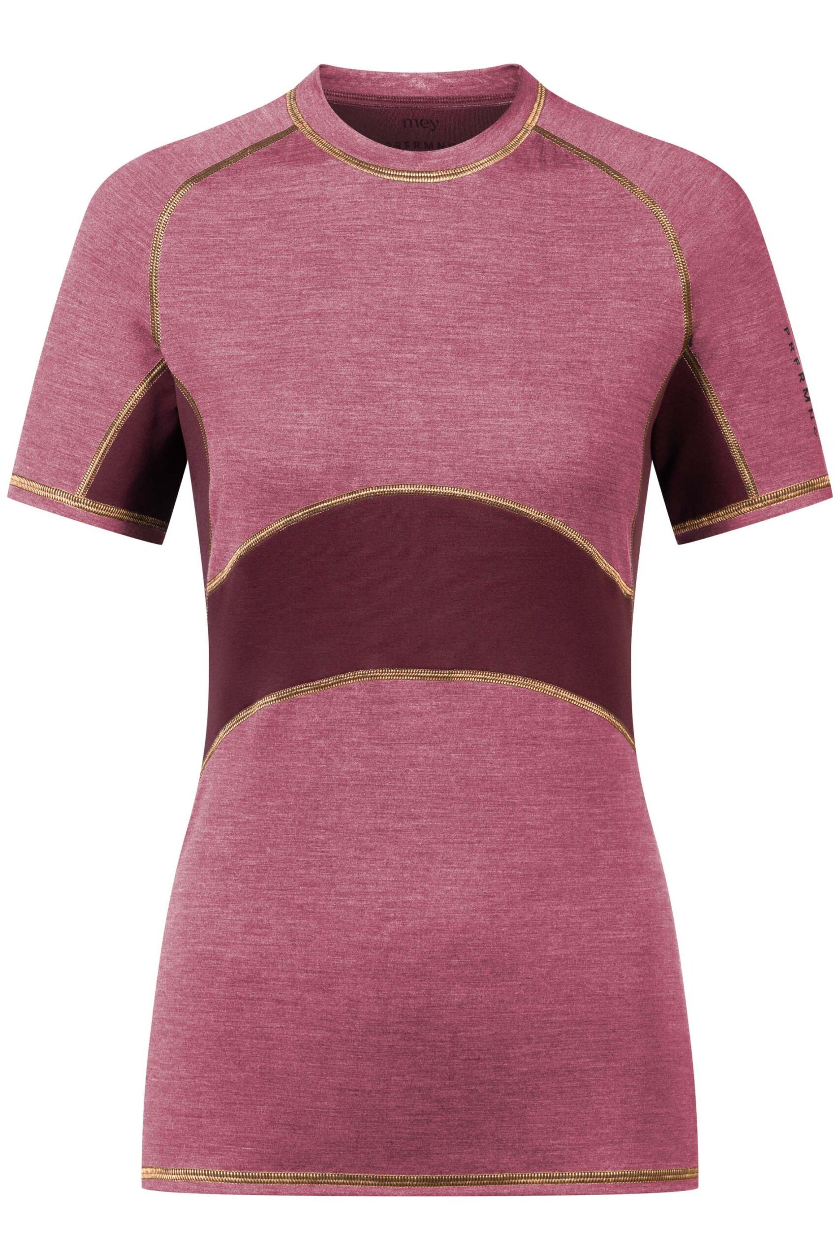 Mey T-Shirt Serie PRFRMNC+ energetic red melange plain