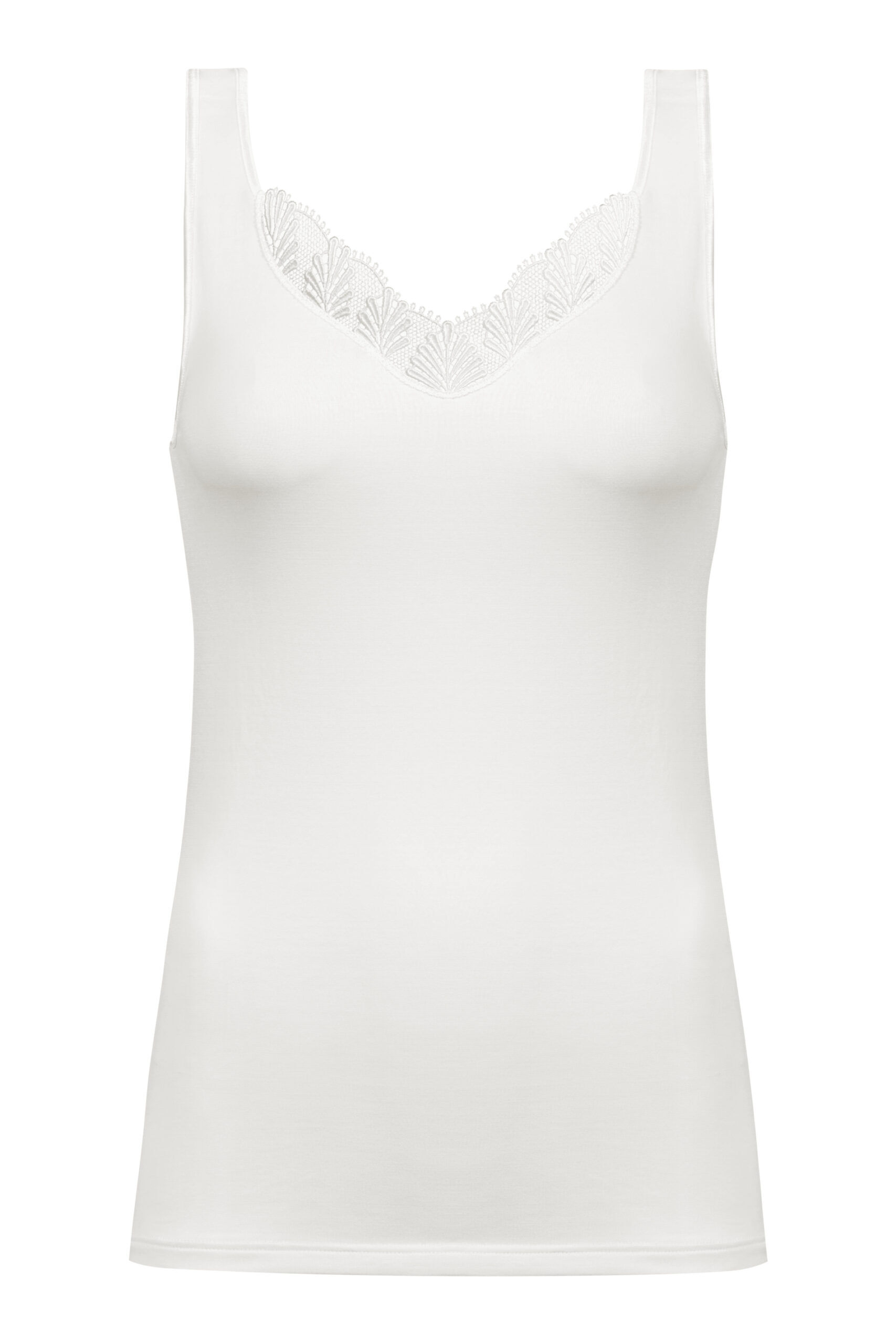 Mey Top mit Spitze Champagner plain