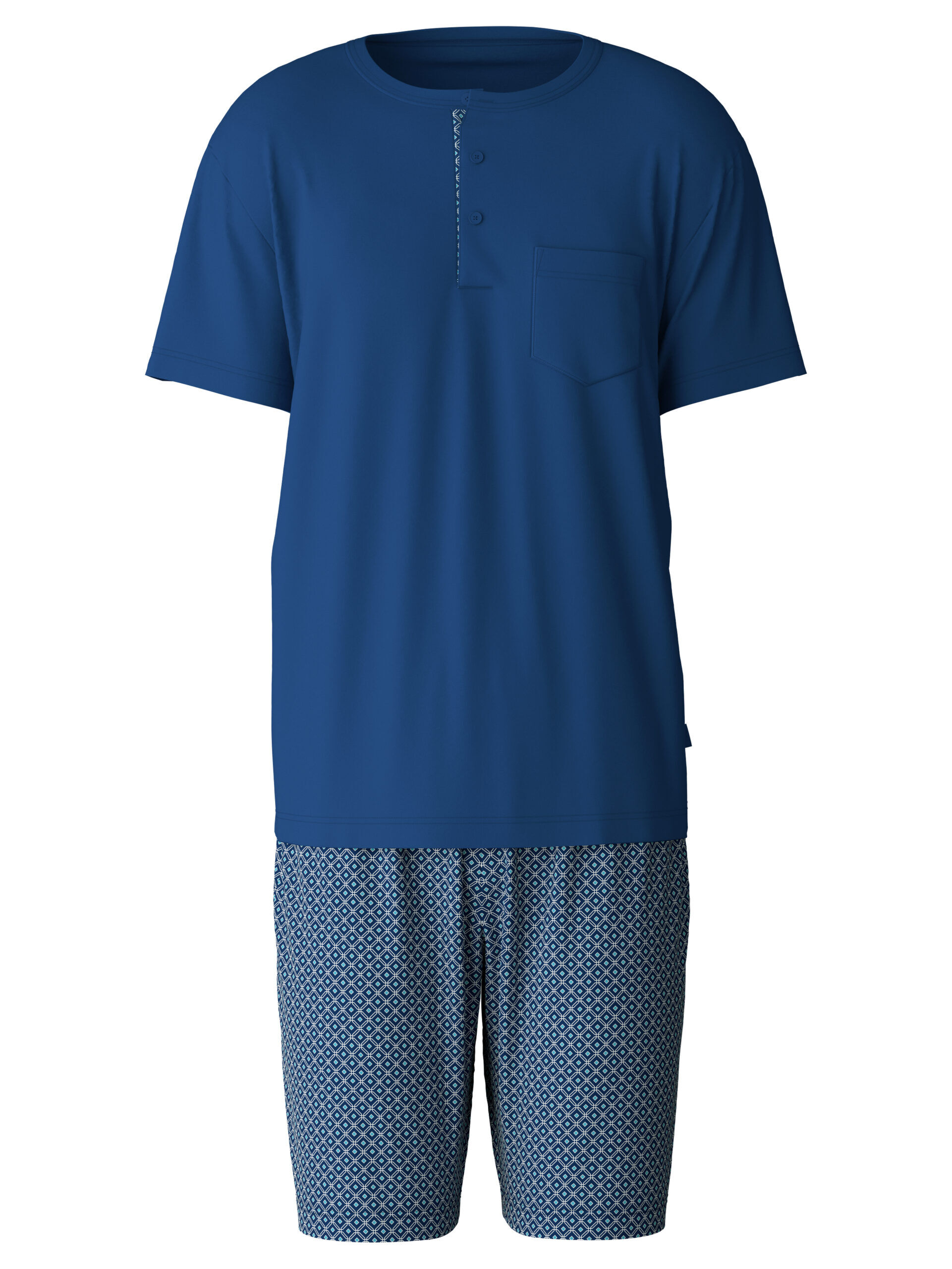 Calida Herren Kurzpyjama 46681 Pottery Blue