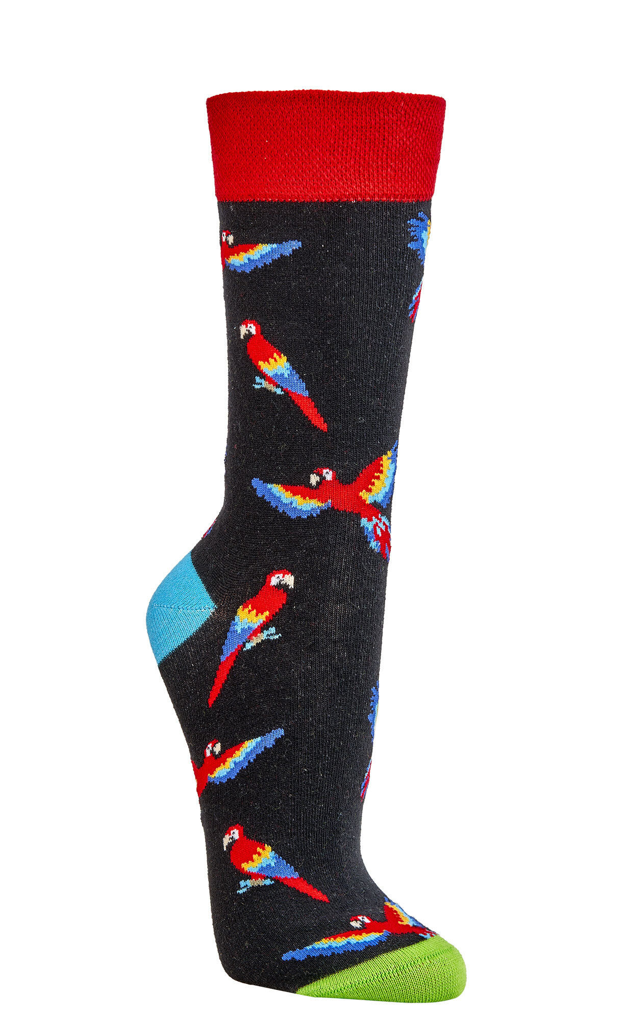 Socks 4 Fun Papagei schwarz