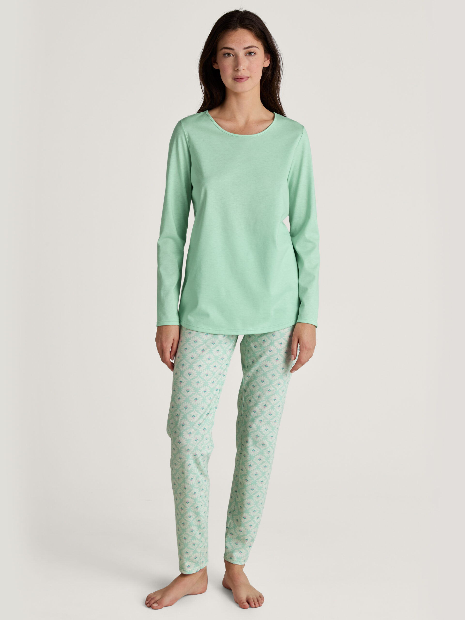Calida Damenpyjama 46454 Soft Green