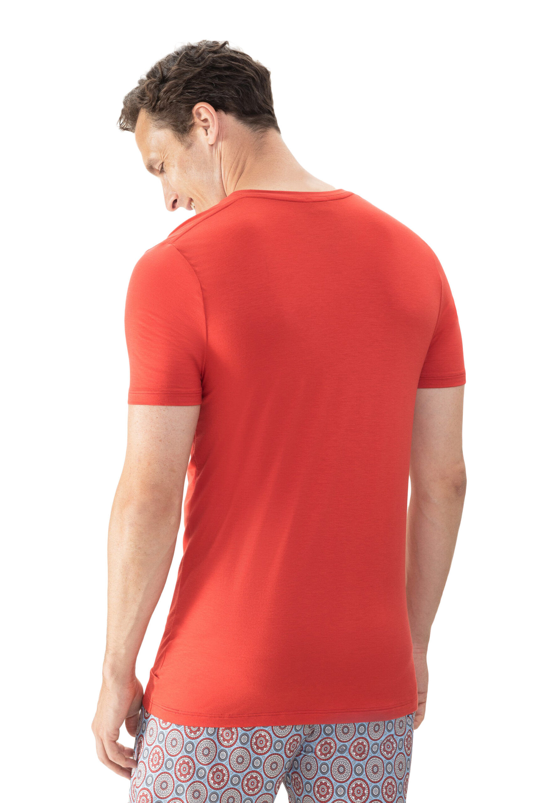 Mey-Herren-T-Shirt-2210006-Strong-Red-hinten-scaled|Mey2210006StrongRed Mey Herren T-Shirt 2210006 Strong Red hinten