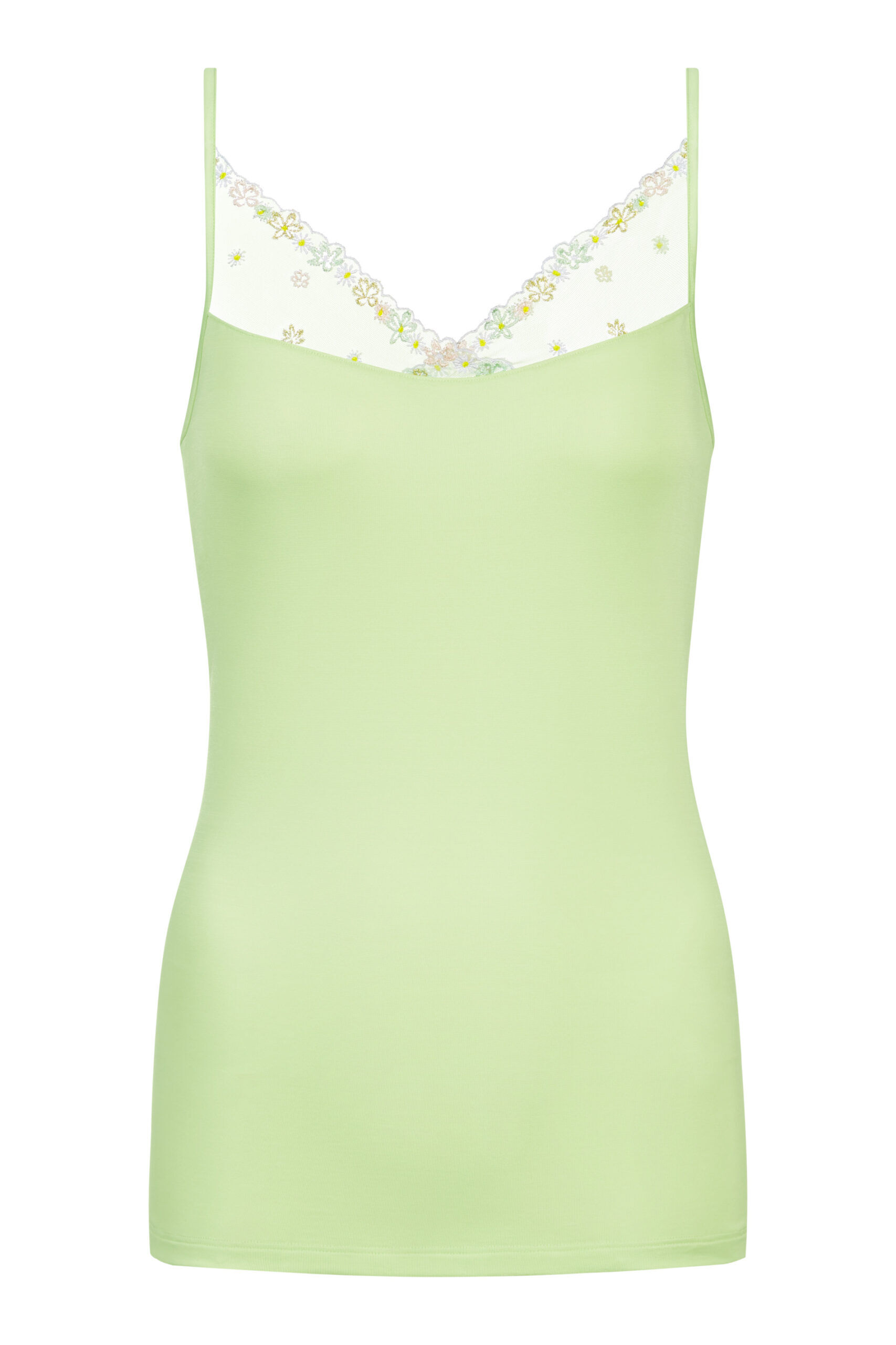 Mey Spaghettitop 1110047 Pistachio Cream plain