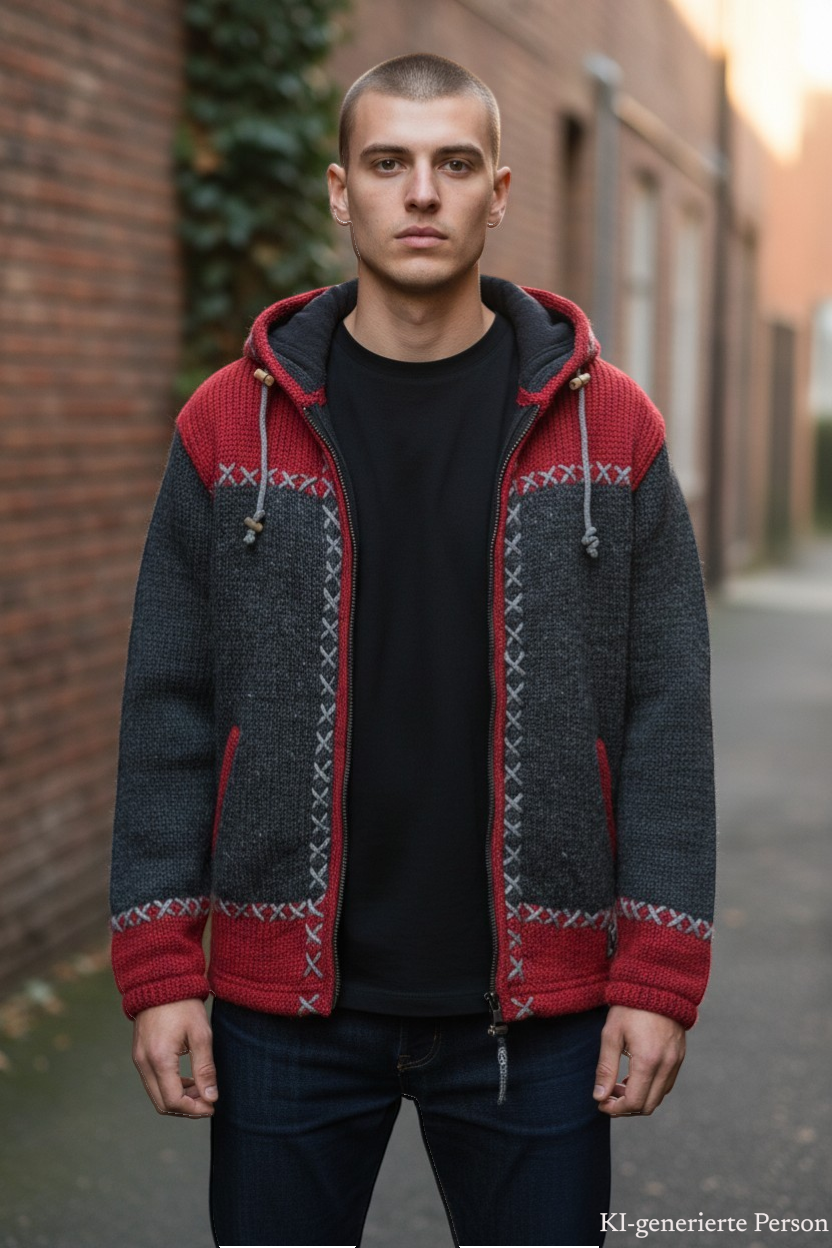 THC Schafwoll Strickjacke 512 KI-Generiert Model 1 THC Schafwoll Strickjacke 512 KI-Generiert Model 1