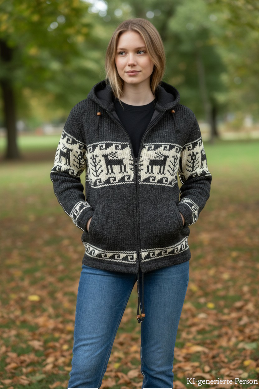 THC Schafwoll Strickjacke 606 KI-Generiert Model 1 THC Schafwoll Strickjacke 606 KI-Generiert Model 1