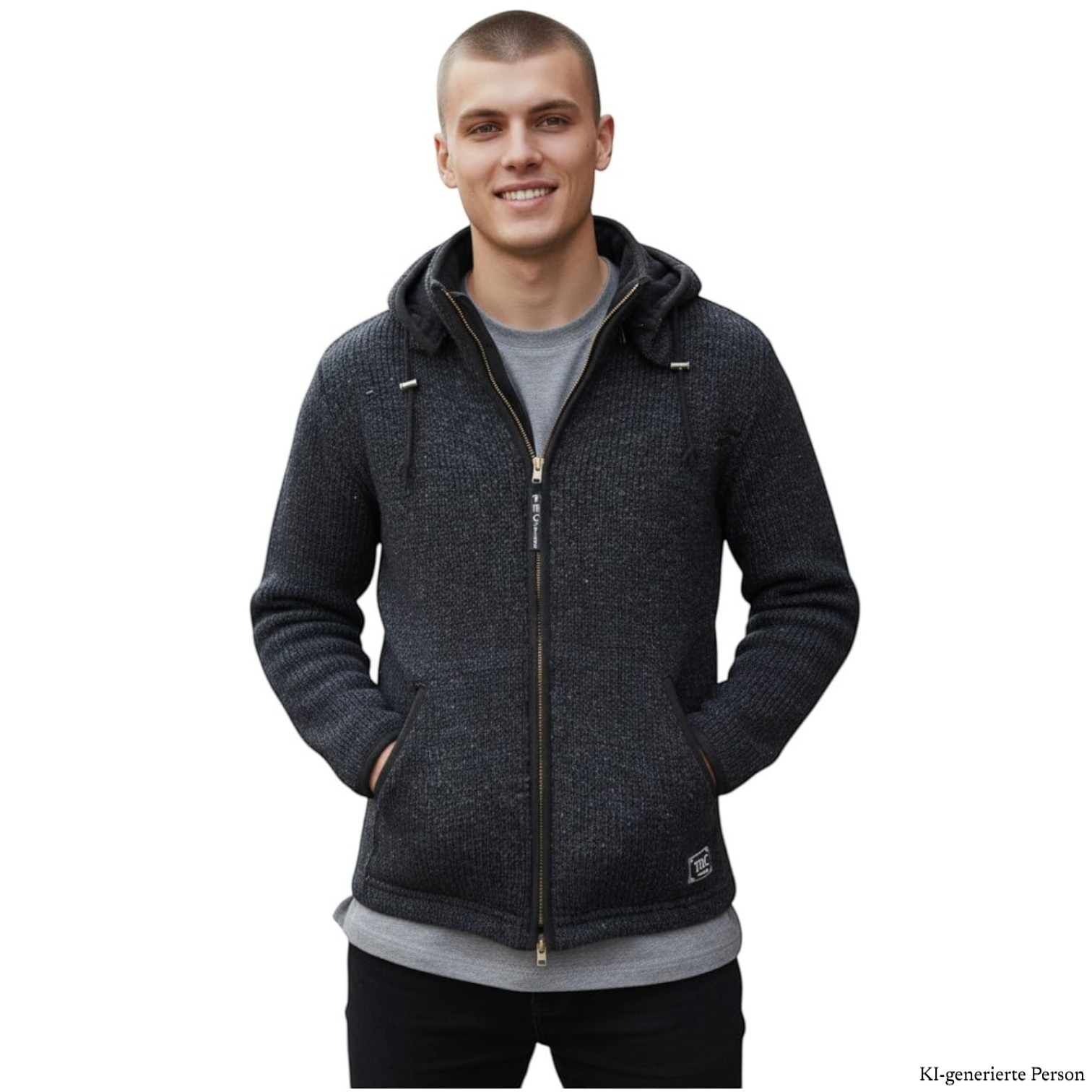 THC Schafwoll Strickjacke 509 KI-Generiert Model 1 THC Schafwoll Strickjacke 509 KI-Generiert Model 1