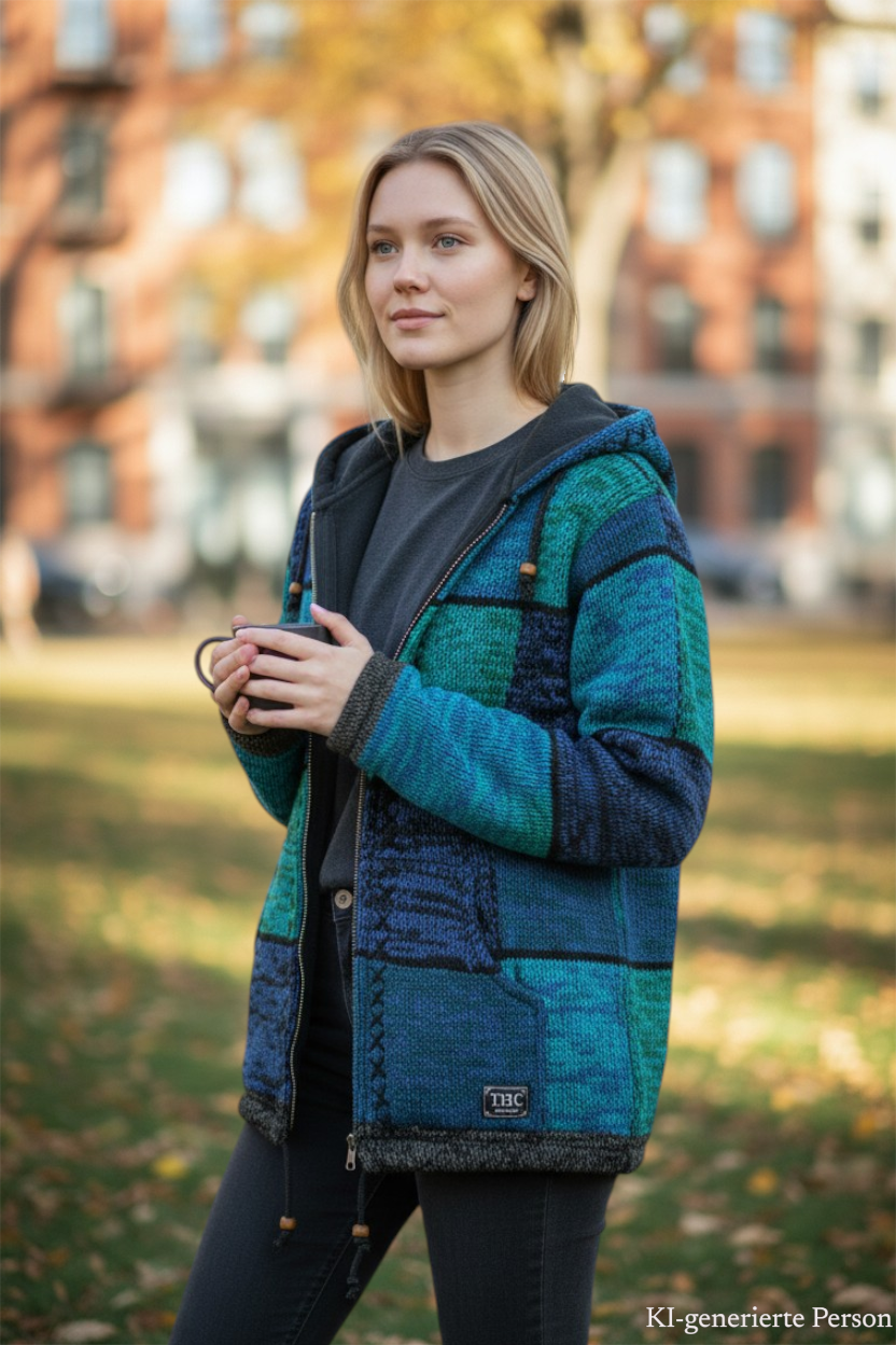 THC Schafwoll Strickjacke 806 KI-Generiert Model 2 THC Schafwoll Strickjacke 806 KI-Generiert Model 2