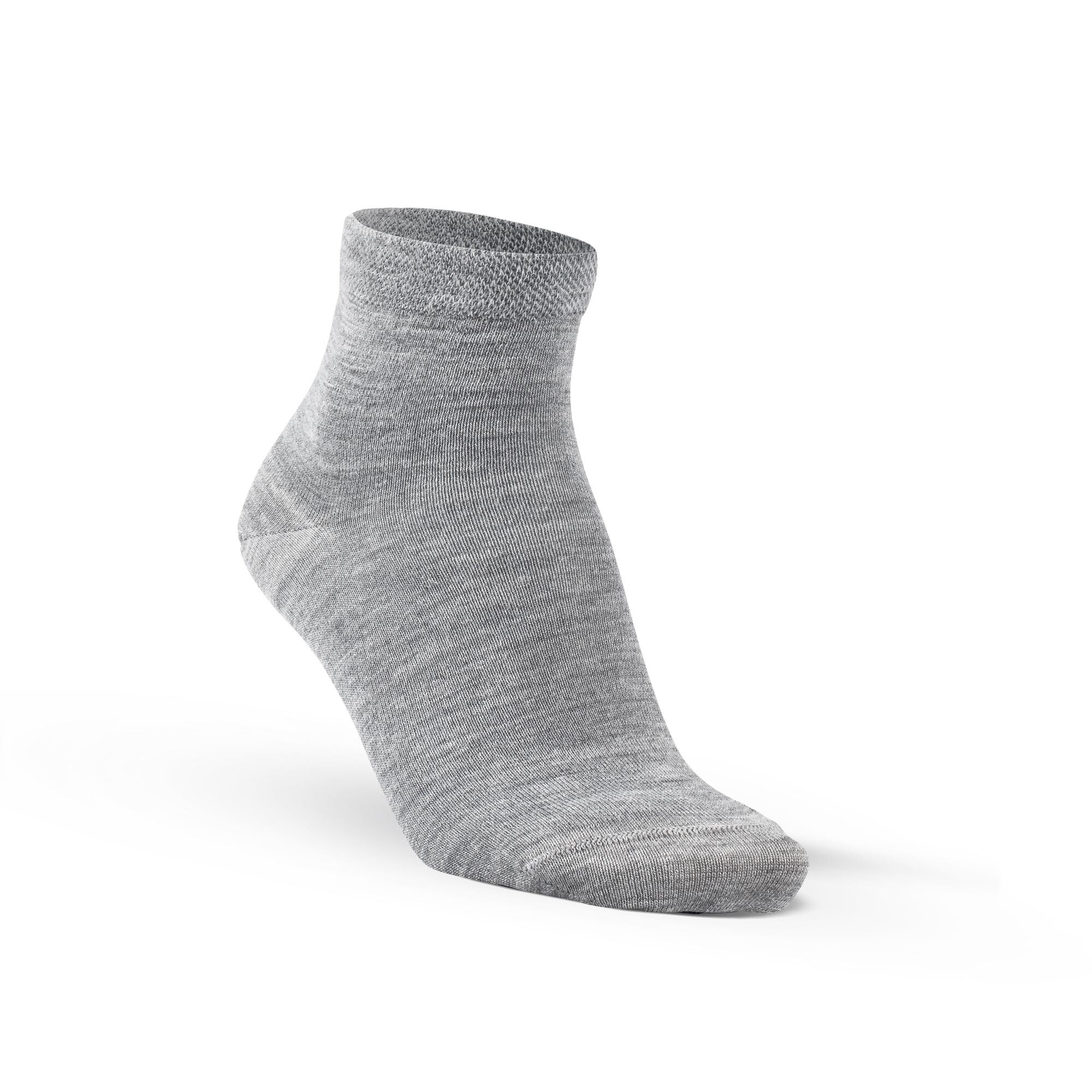 Fellhof Alpaka Kurzschaft Socken grau