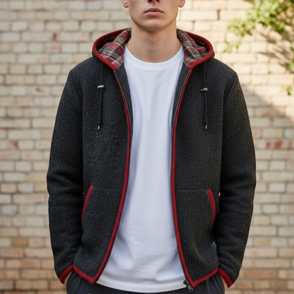 THC Schafwoll Strickjacke 839 KI-Generiert Model 2