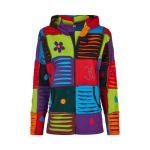 Baumwoll Patch Jacke bunt