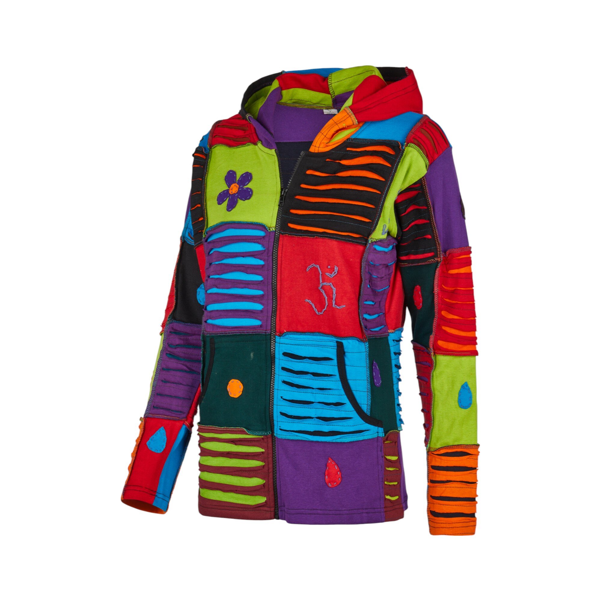 Baumwoll Patch Jacke bunt 2
