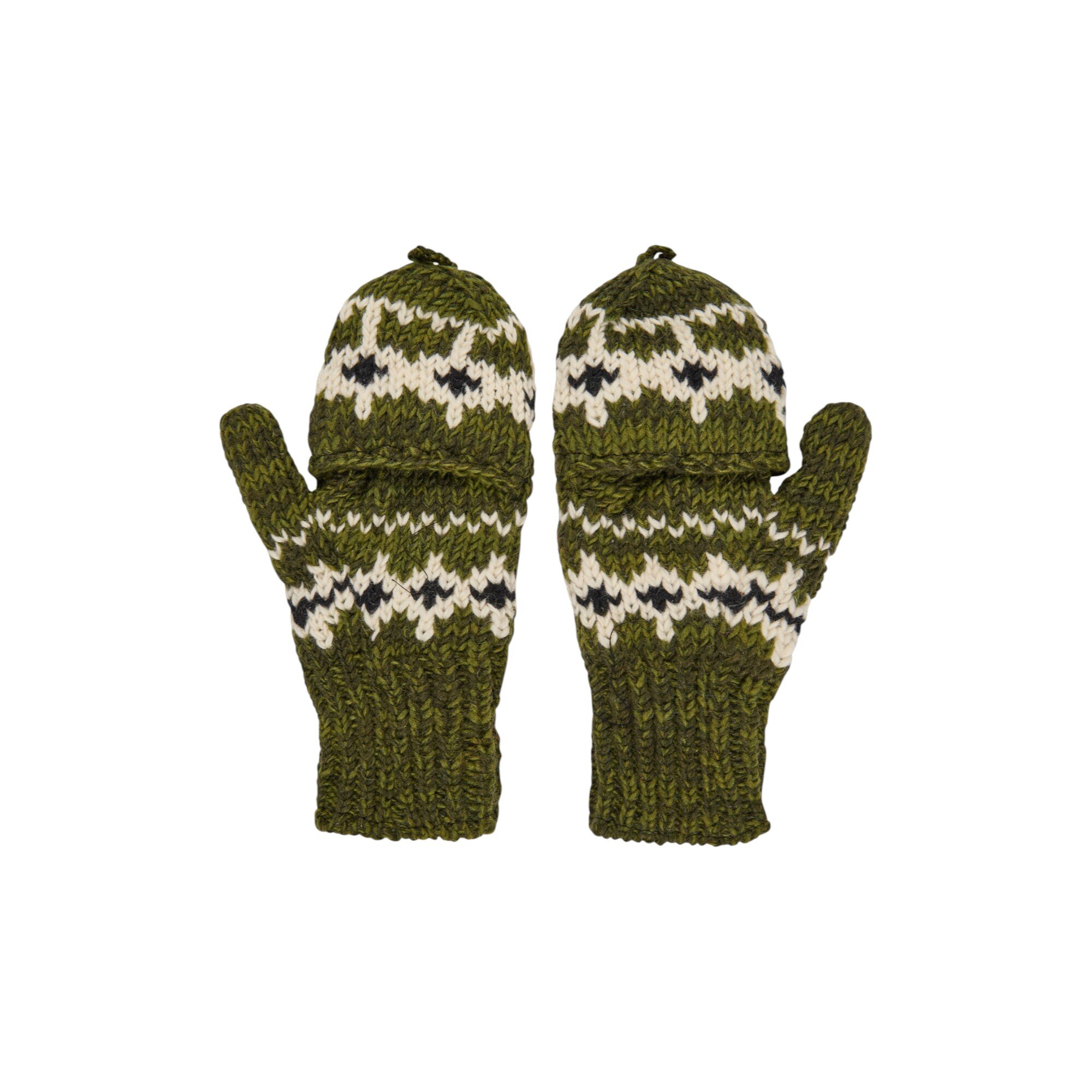 THC Klapphandschuhe 607 Norweger grün 2