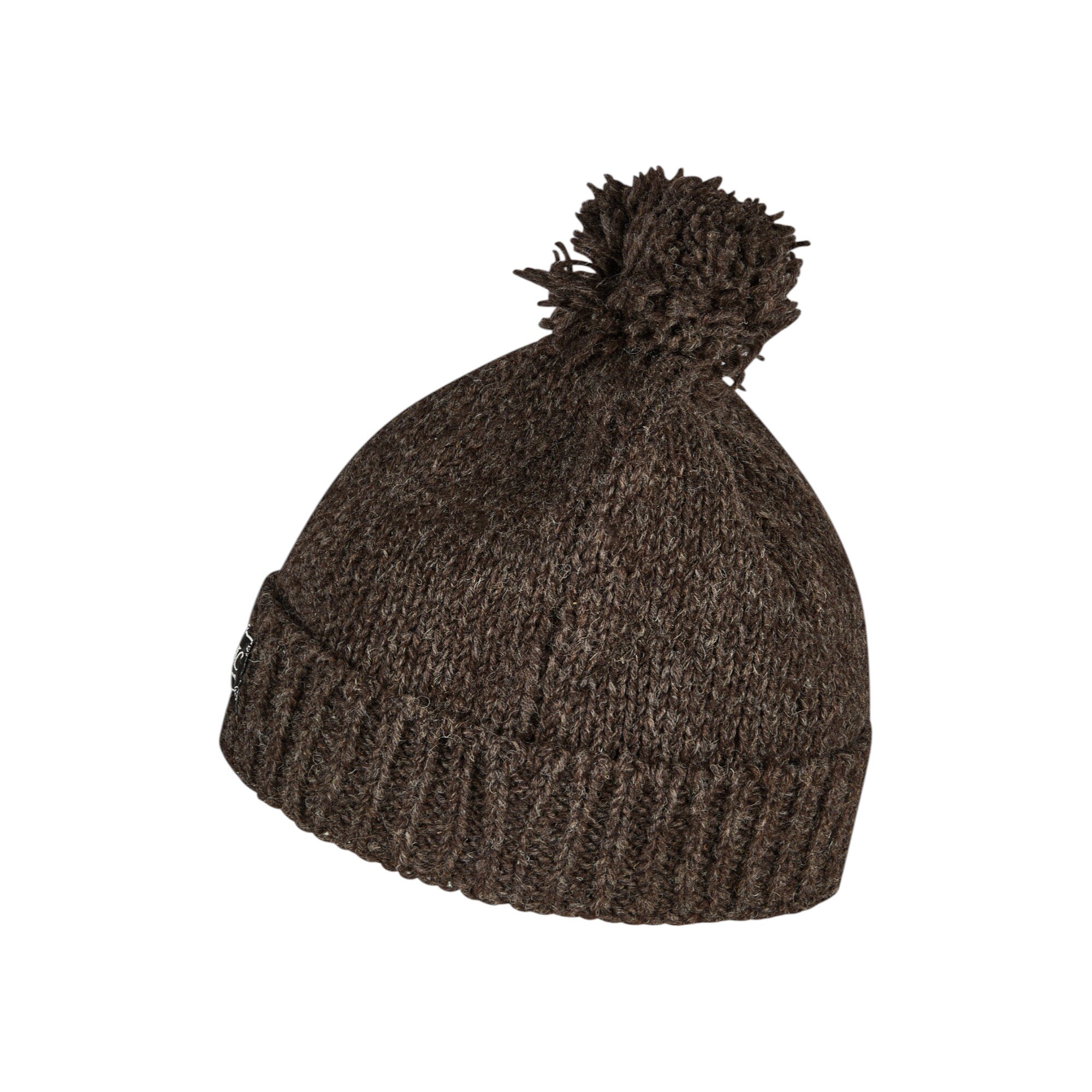 THC Schafwoll Pudelmütze 506 braun 2