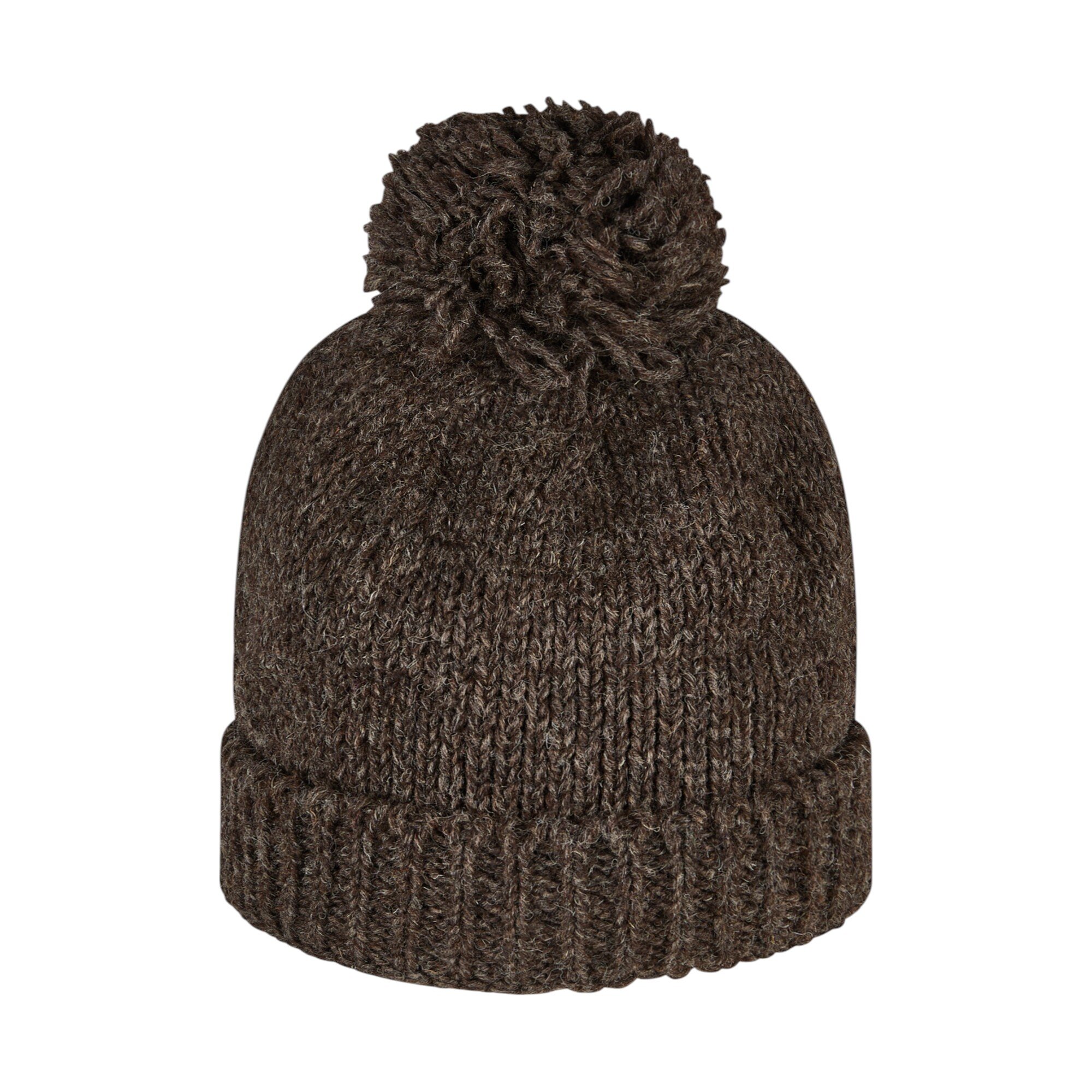 THC Schafwoll Pudelmütze 506 braun 3
