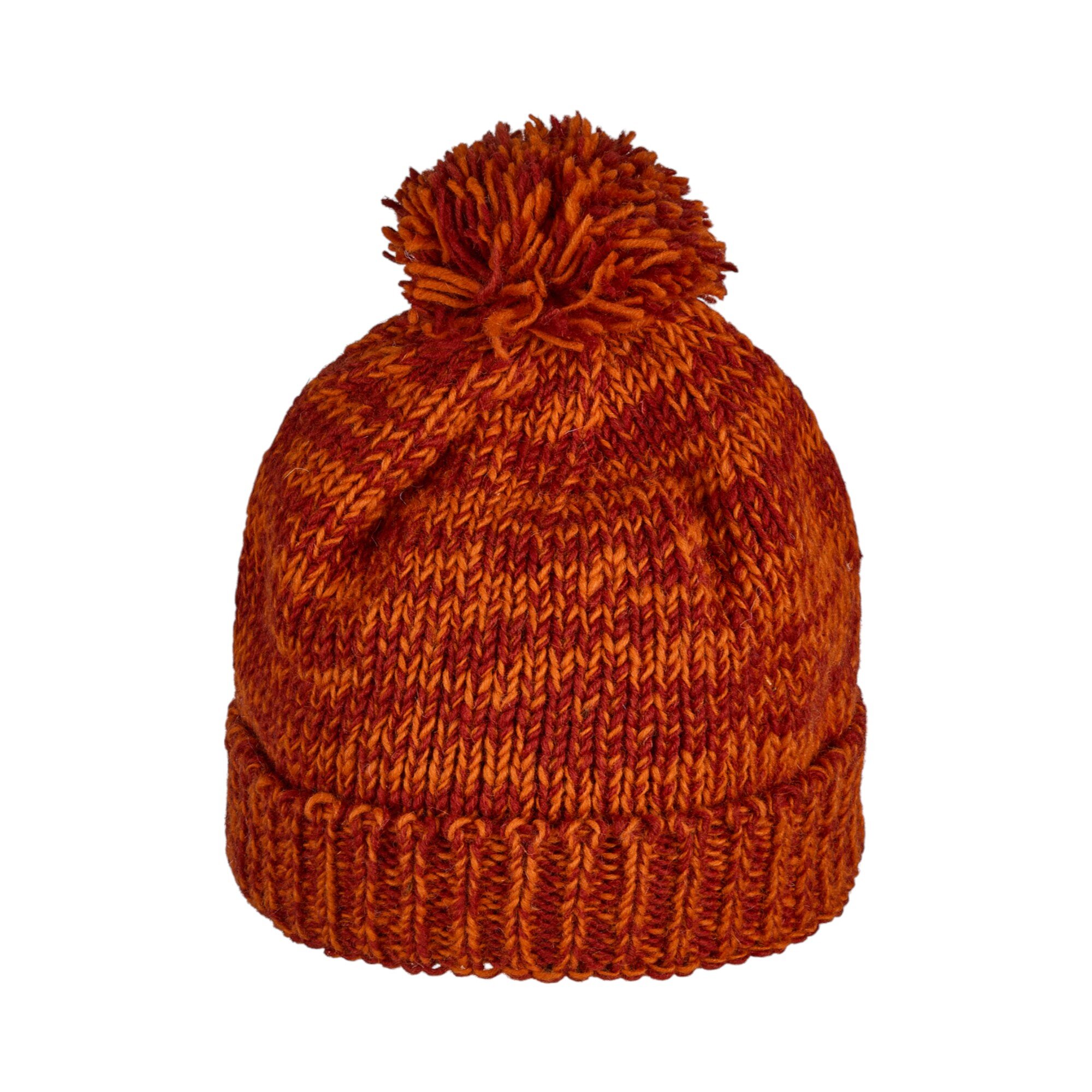 pudelm719_3|THCPudelmütze719 THC Schafwoll Pudelmütze 719 orange 3