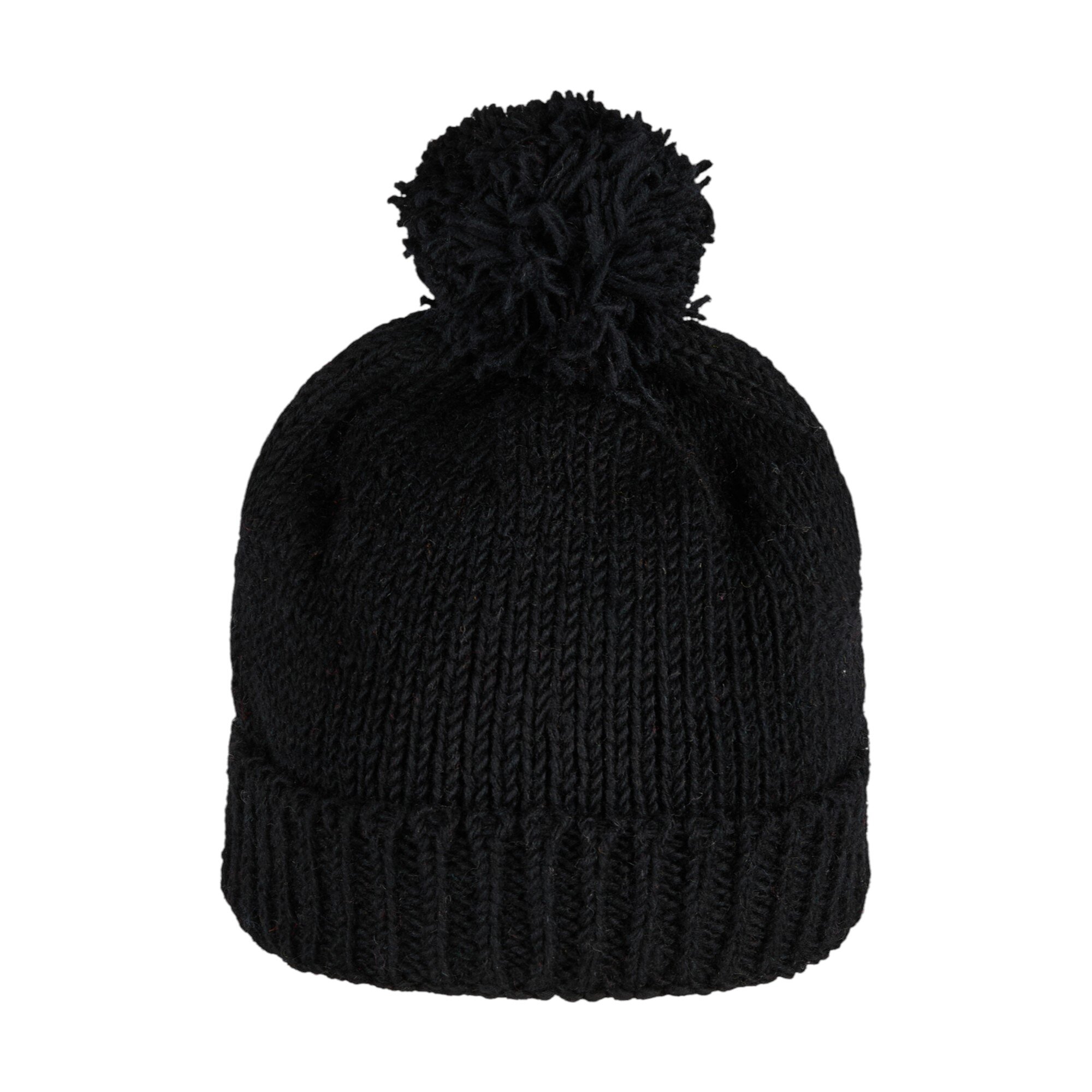 pudelm721_3|THCPudelmütze721 THC Schafwoll Pudelmütze 721 schwarz 3