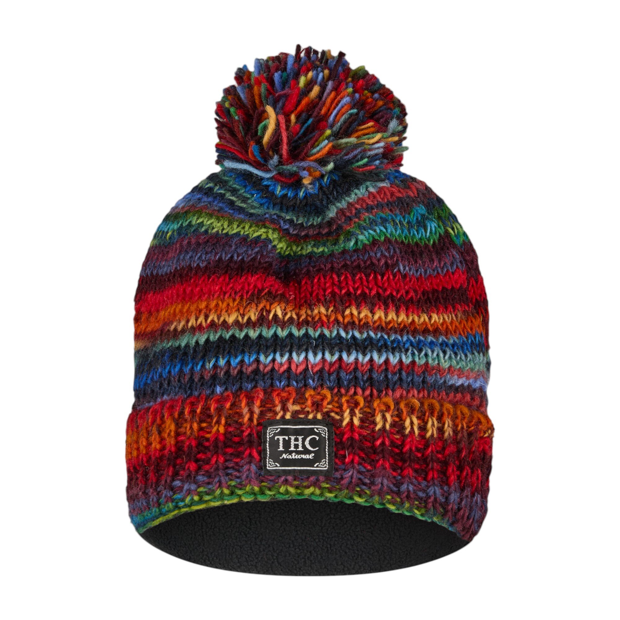 THC Schafwoll Pudelmütze 727 bunt