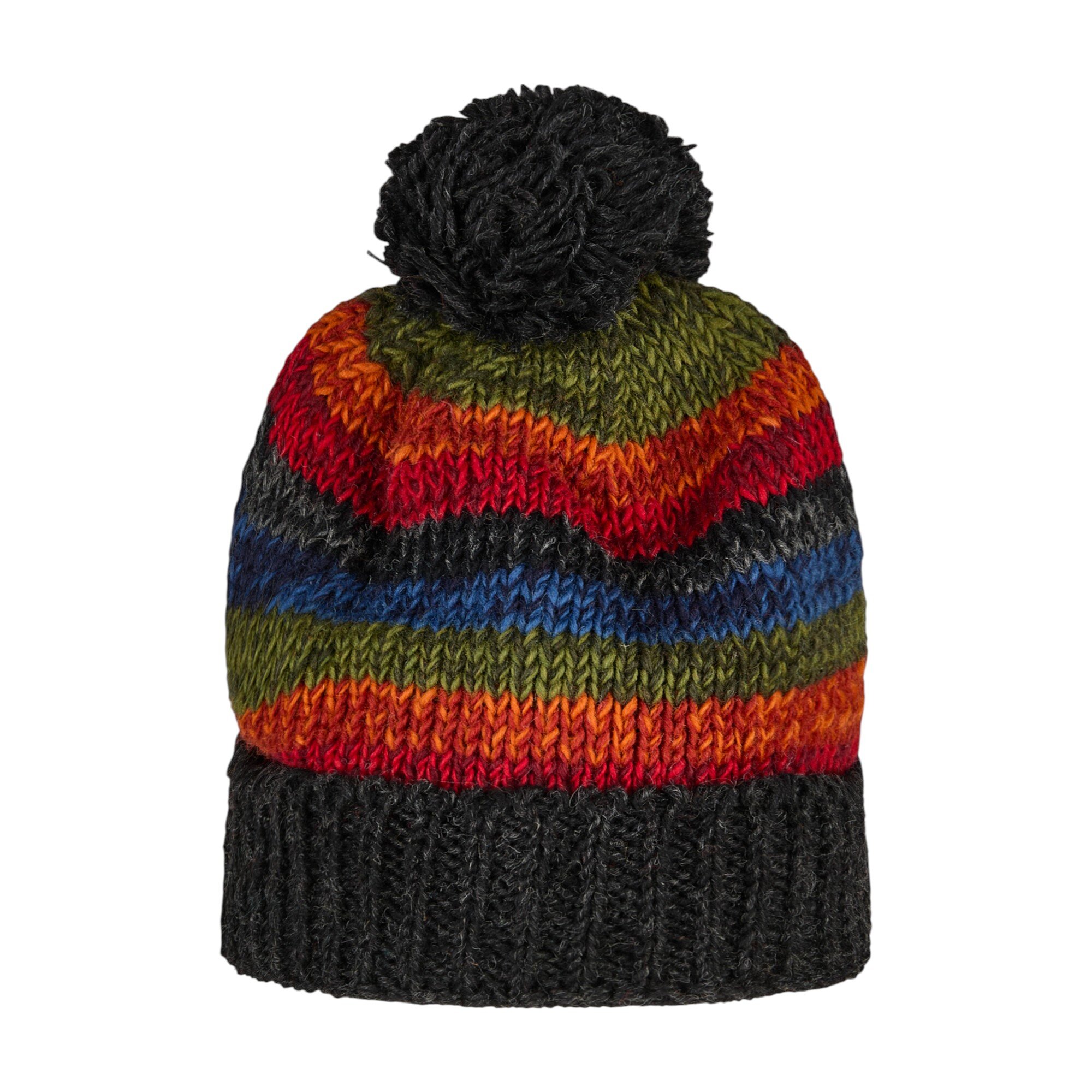 pudelm814_3|THCPudelmütze814 THC Schafwoll Pudelmütze 814 bunt 3