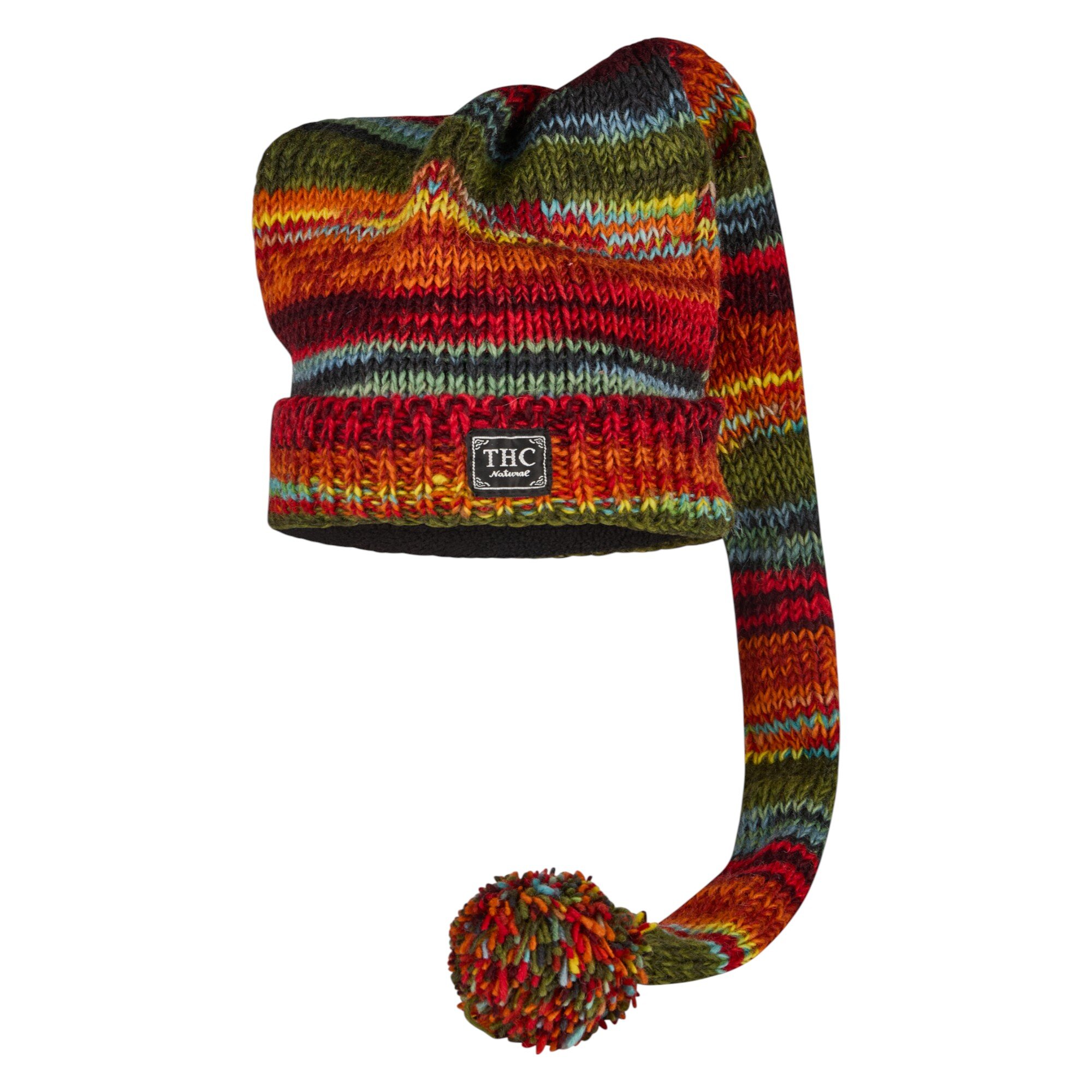 THC Schafwoll Zipfelmütze 616 bunt