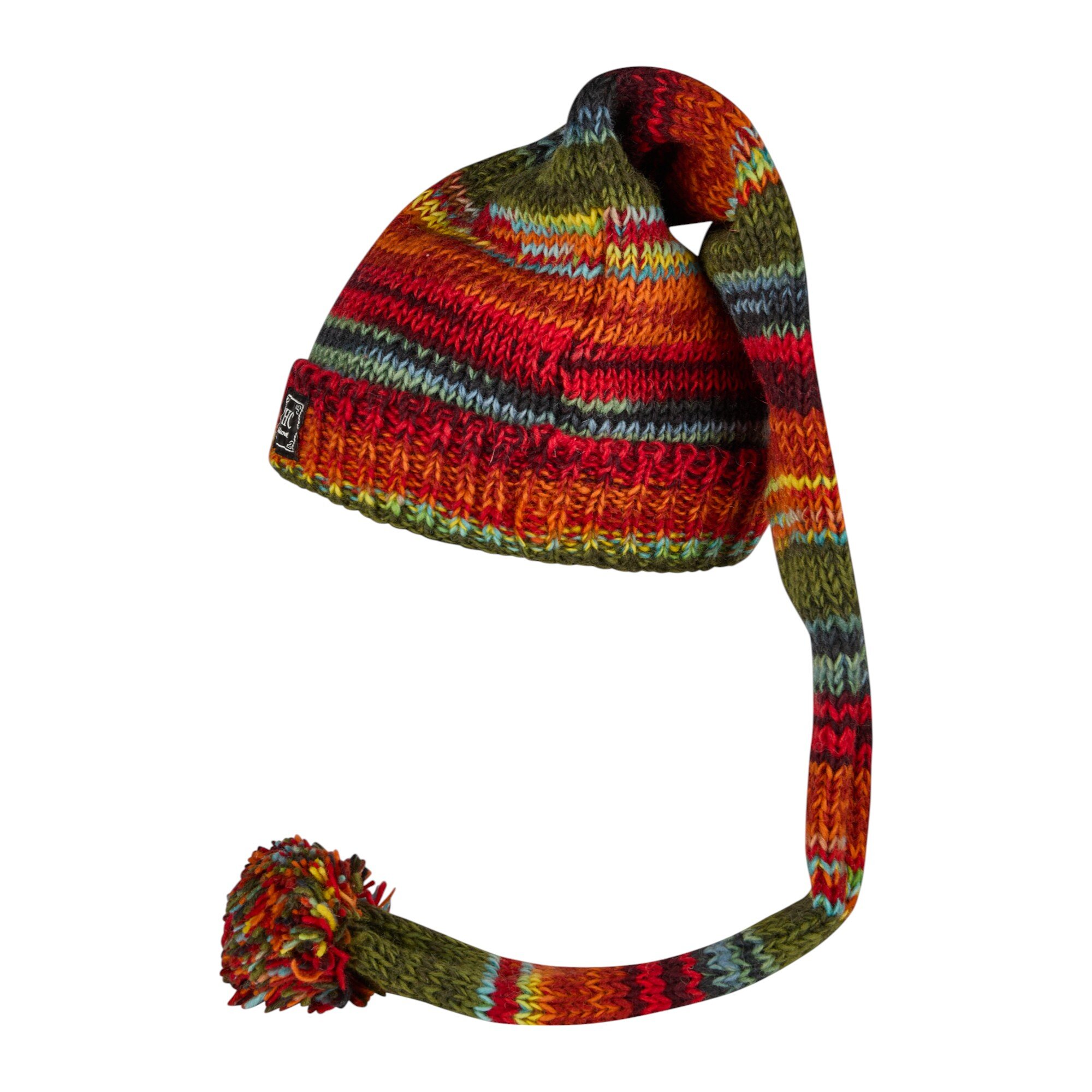 THC Schafwoll Zipfelmütze 616 bunt 2
