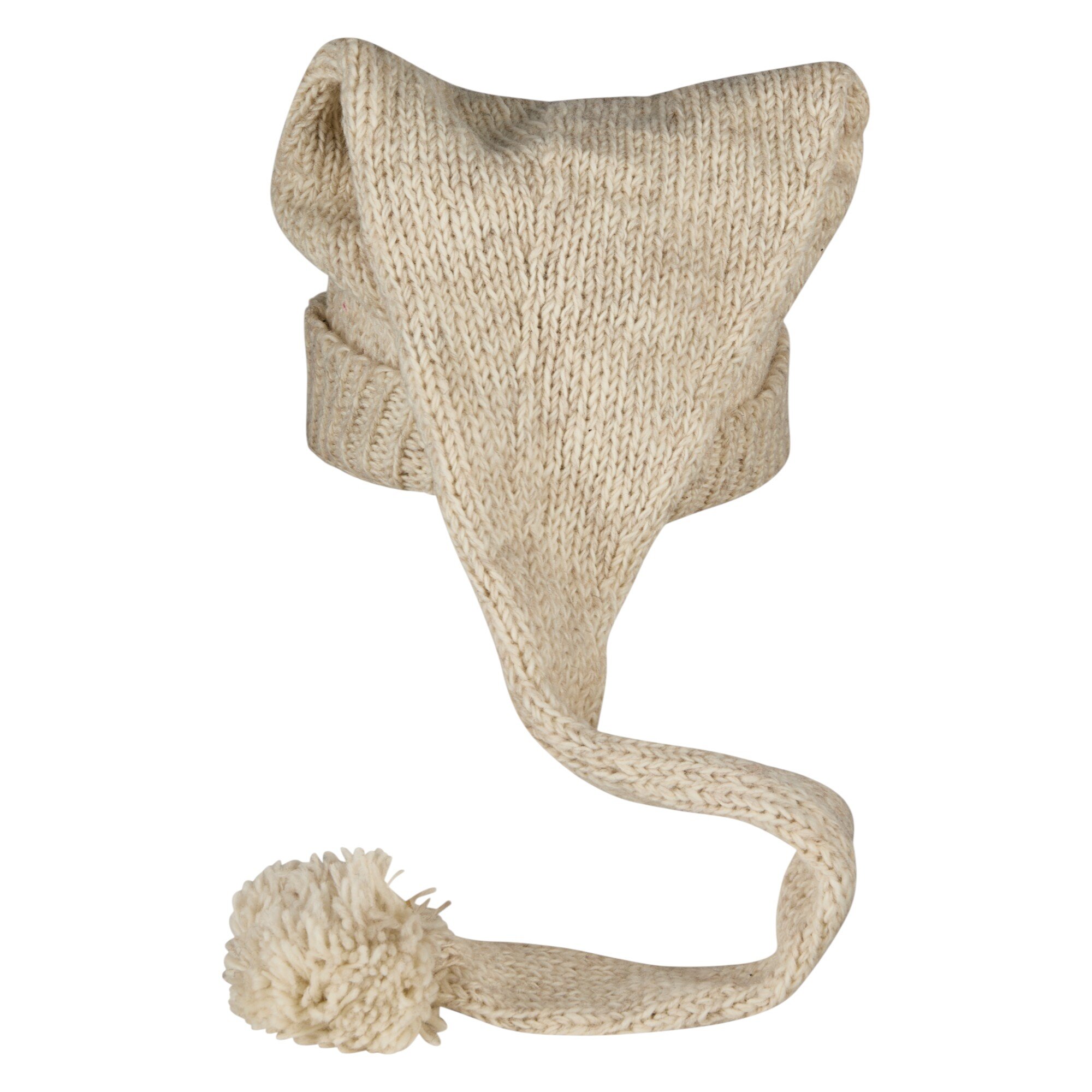 THC Schafwoll Zipfelmütze 713 weiß 3