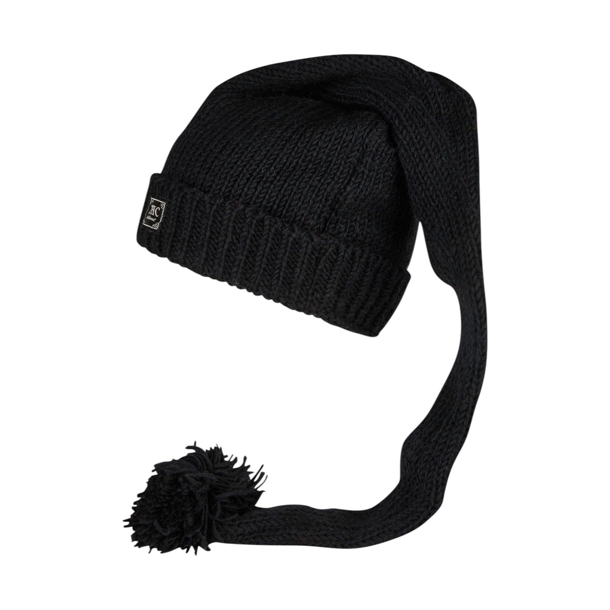 THC Schafwoll Zipfelmütze 721 schwarz 2