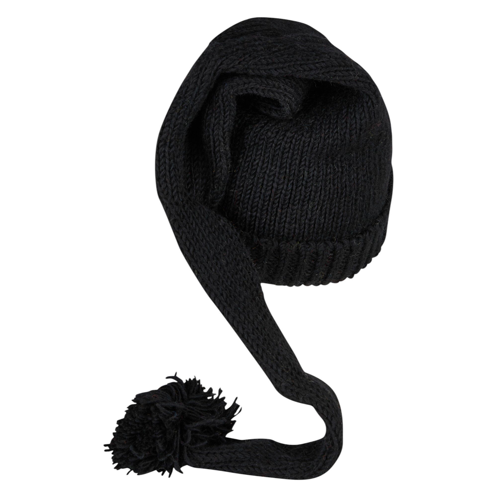 THC Schafwoll Zipfelmütze 721 schwarz 3