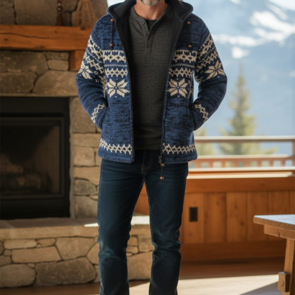 THC Schafwoll Strickjacke 605 KI-Generiert Model 1 THC Schafwoll Strickjacke 605 KI-Generiert Model 1