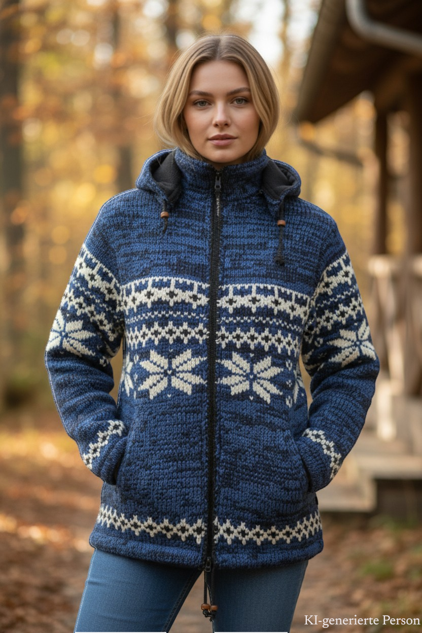 THC Schafwoll Strickjacke 605 KI-Generiert Model 2 THC Schafwoll Strickjacke 605 KI-Generiert Model 2