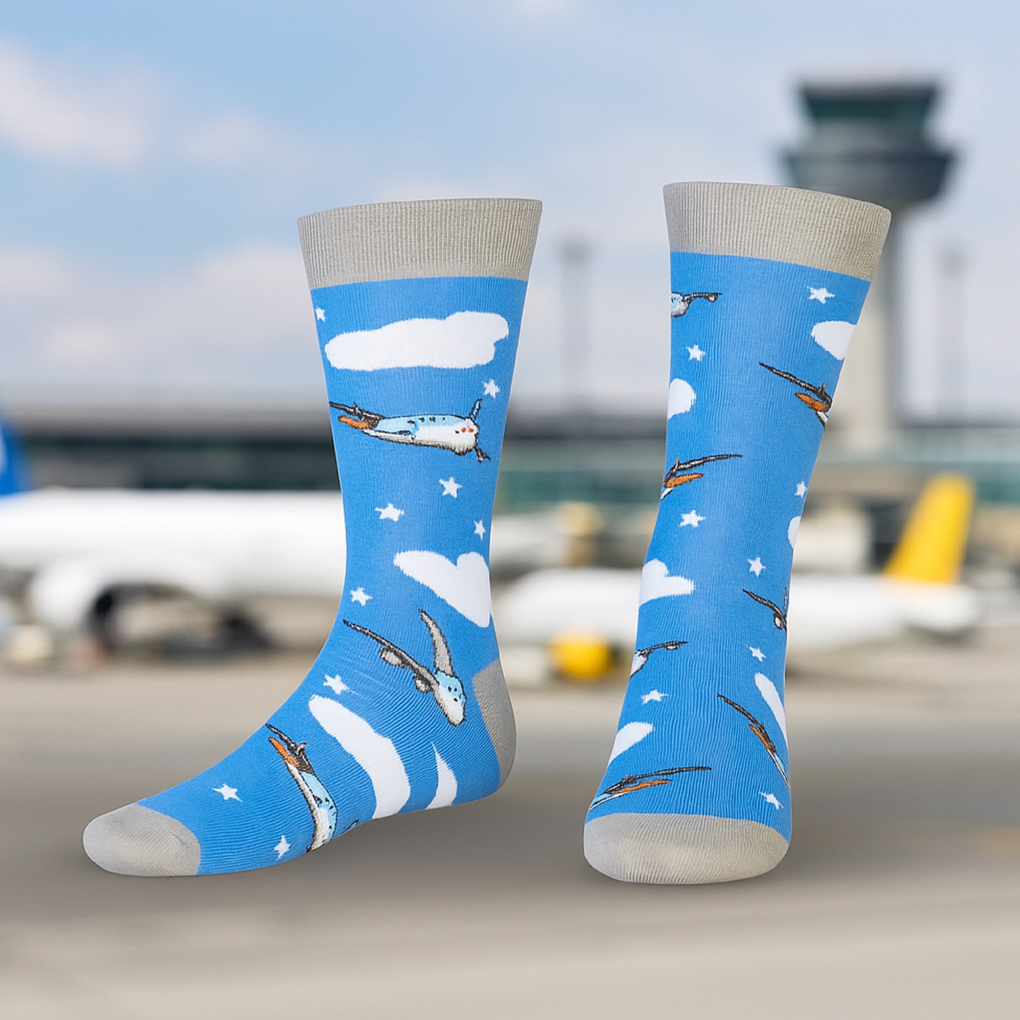 AbgeStrumpft Flugzeug Socken 4