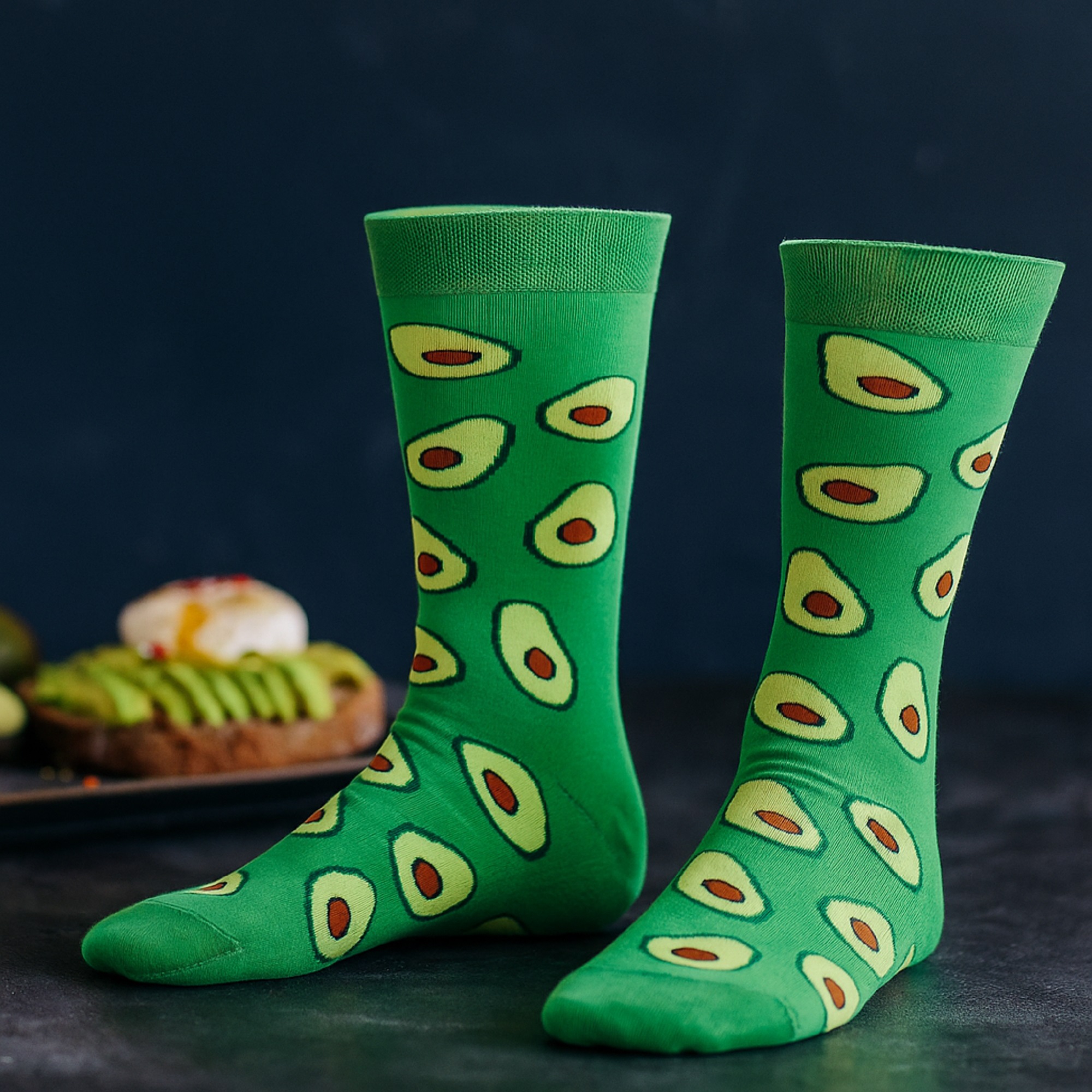 Abgestrumpft Socken Avocado 4