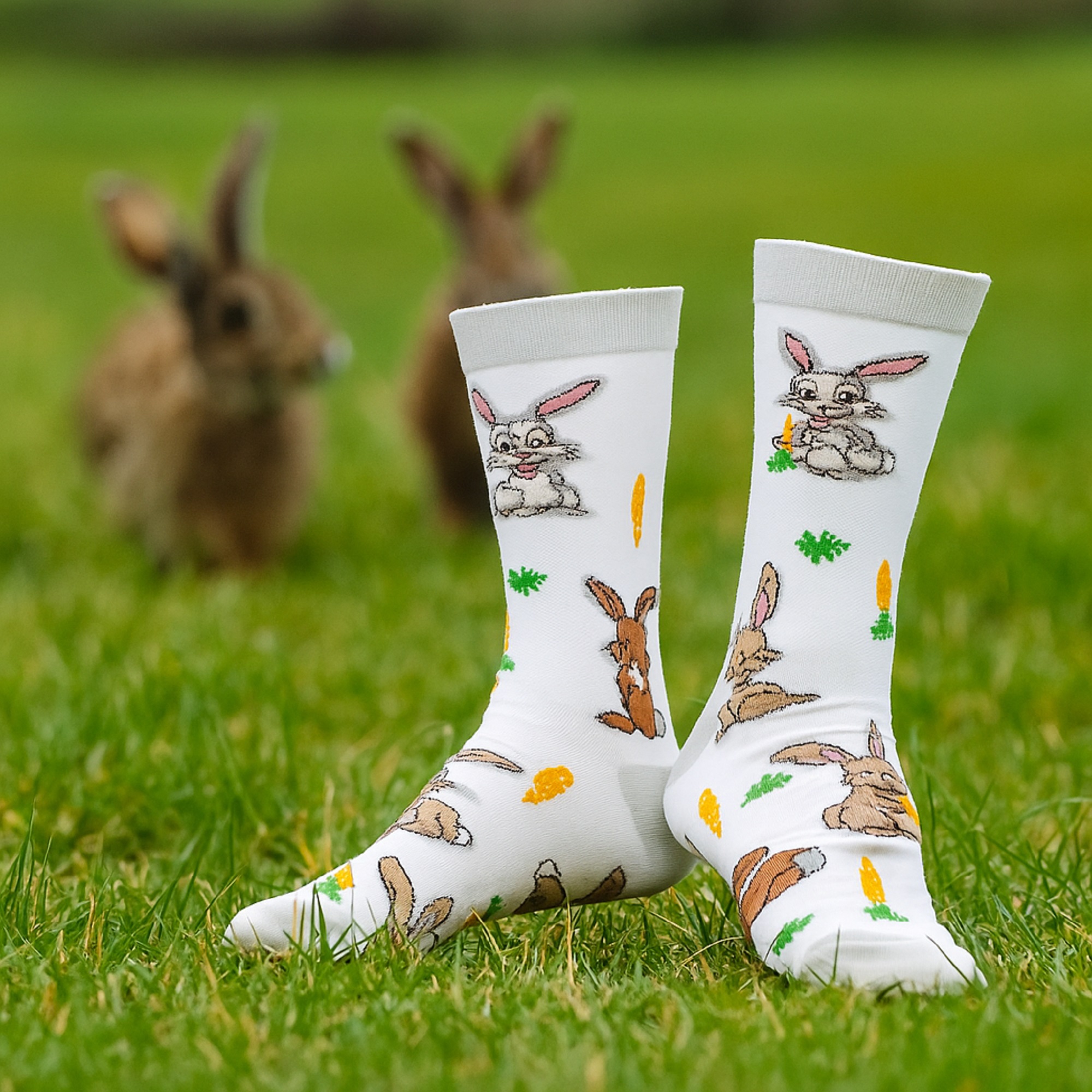 Abgestrumpft Socken Hase 4